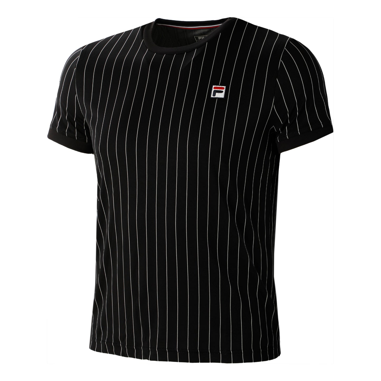 Fila Stripes T-shirt Hommes-Noir,Blanc Fila Stripes T-shirt Hommes-Noir,Blanc