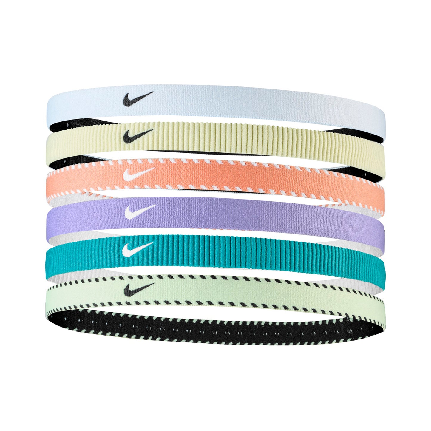 Nike Nike Flex Classic Bandeau Pack De 6-Violet,Blanc Nike Nike Flex Classic Bandeau Pack De 6-Violet,Blanc