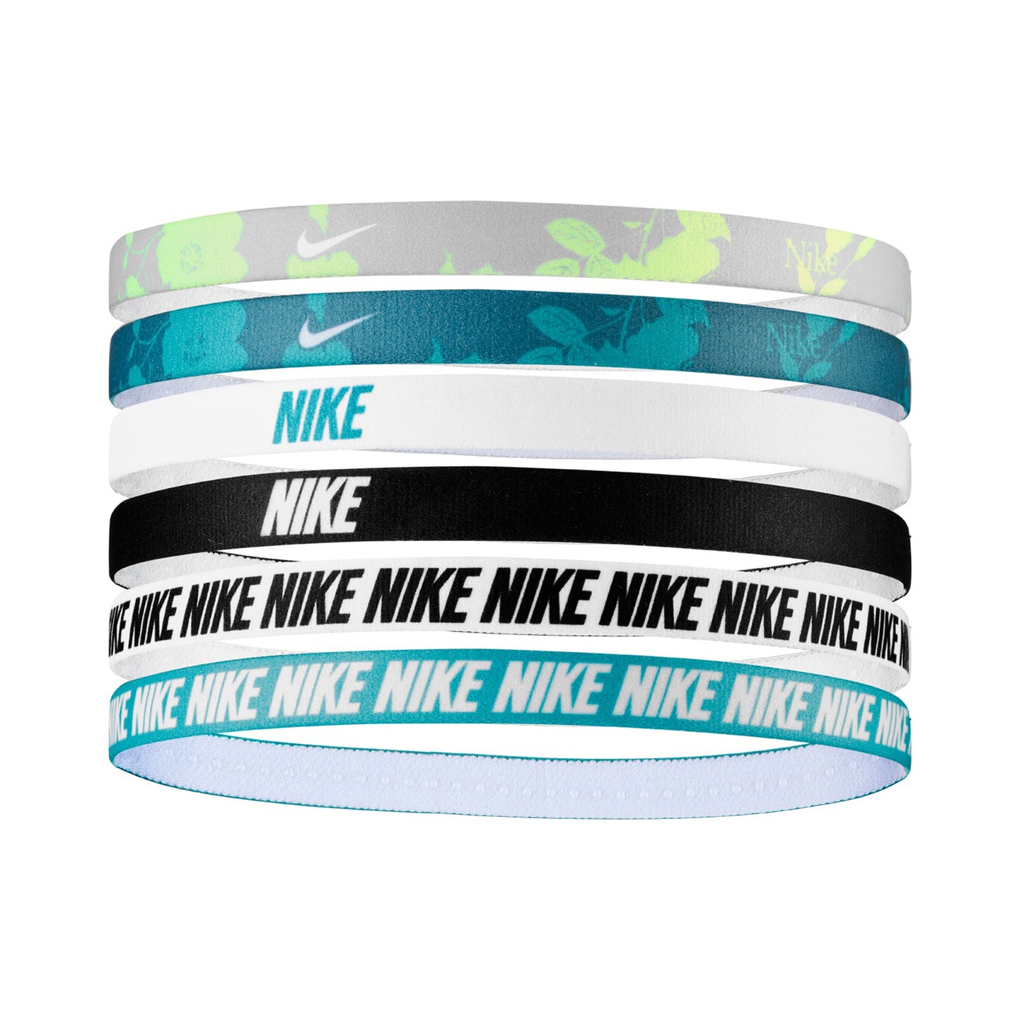 Nike Nike Flex Classic Printed Bandeau Pack De 6-Jaune,Vert Nike Nike Flex Classic Printed Bandeau Pack De 6-Jaune,Vert