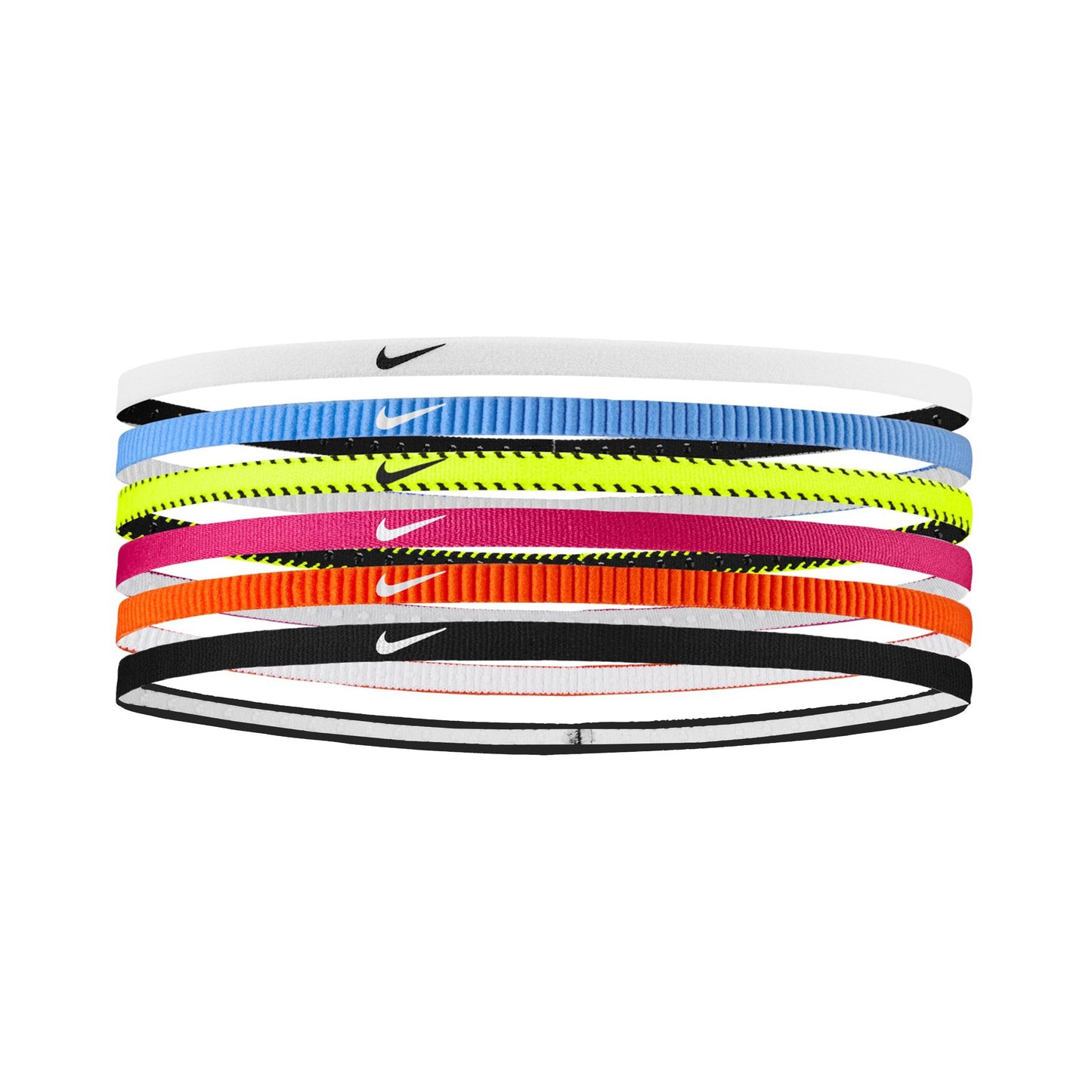 Nike Nike Flex Classic Slim Bandeau Pack De 6-Jaunes Fluo,Pink Nike Nike Flex Classic Slim Bandeau Pack De 6-Jaunes Fluo,Pink