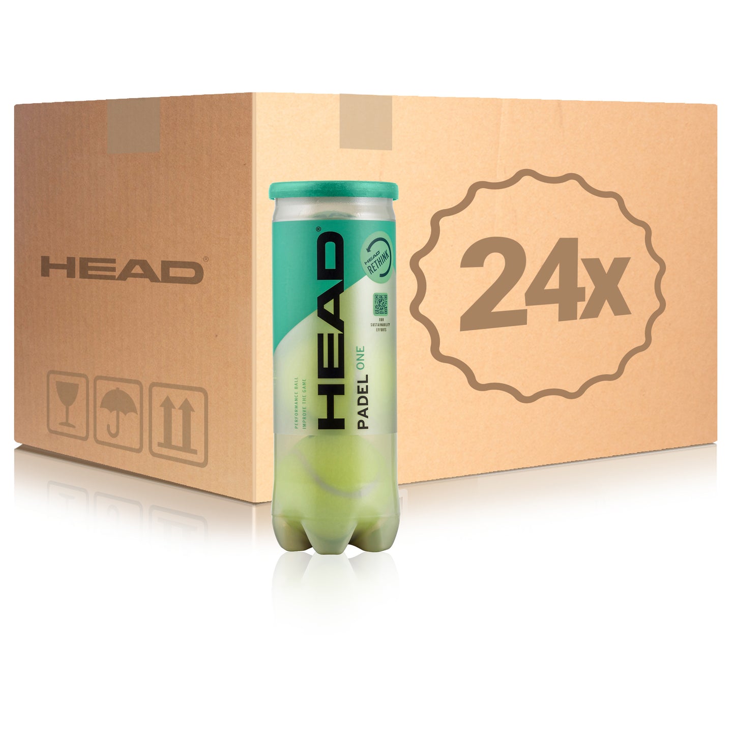 HEAD 24 Tubes de 3 Padel One HEAD 24 Tubes de 3 Padel One