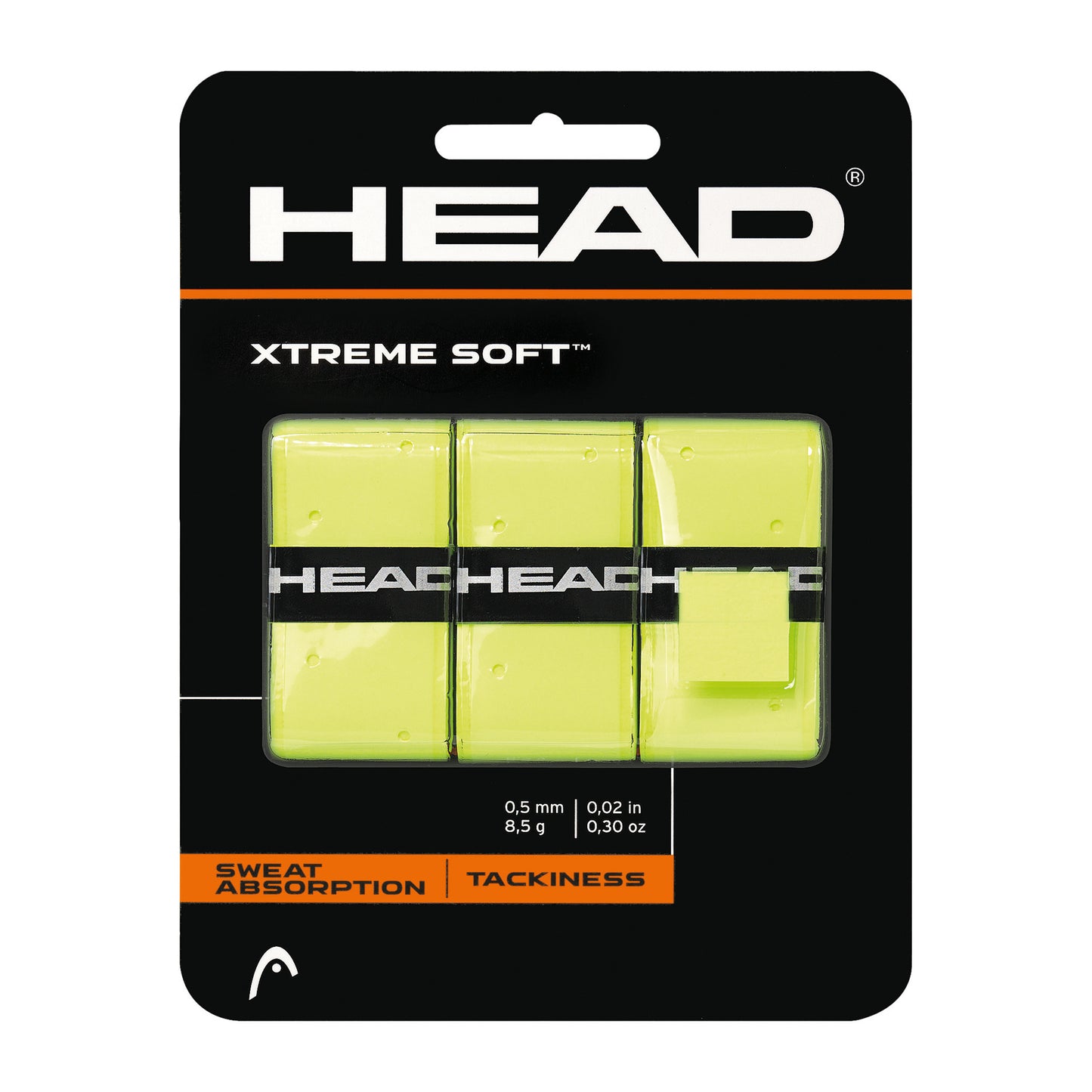 HEAD Xtreme Soft Pack De 3-Jaune HEAD Xtreme Soft Pack De 3-Jaune
