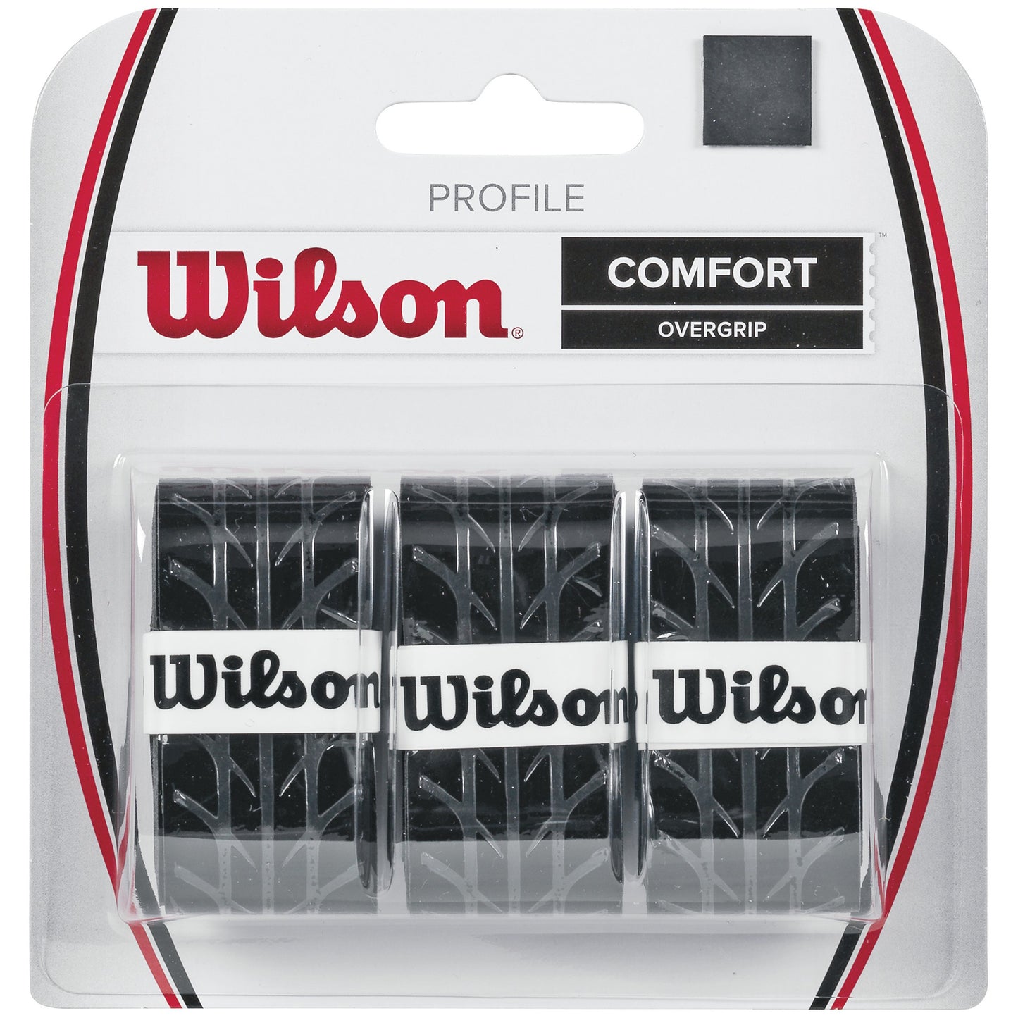 Wilson Profile Overgrip Pack De 3-Noir Wilson Profile Overgrip Pack De 3-Noir