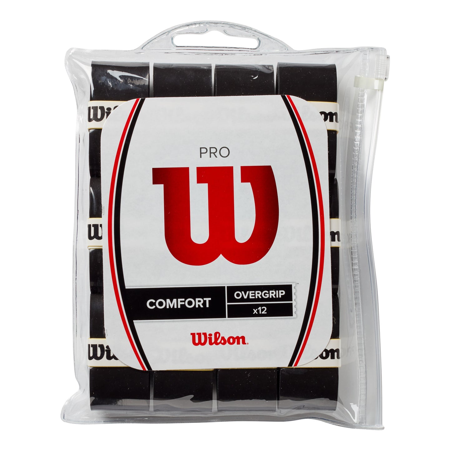 Wilson Pro Overgrip Pack De 12-Noir Wilson Pro Overgrip Pack De 12-Noir