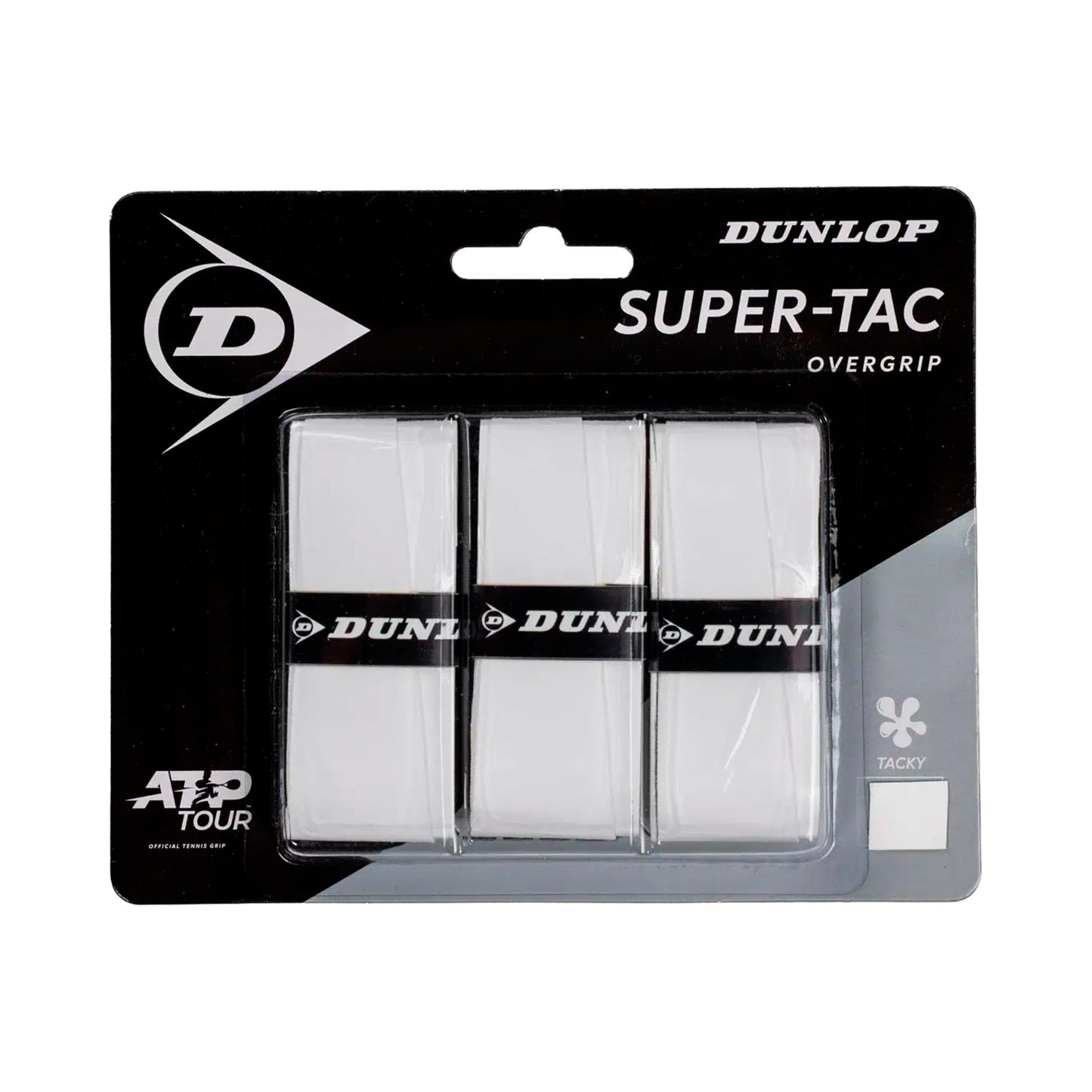Dunlop Super Tac Pack de 3 - blanc Dunlop Super Tac Pack de 3 - blanc