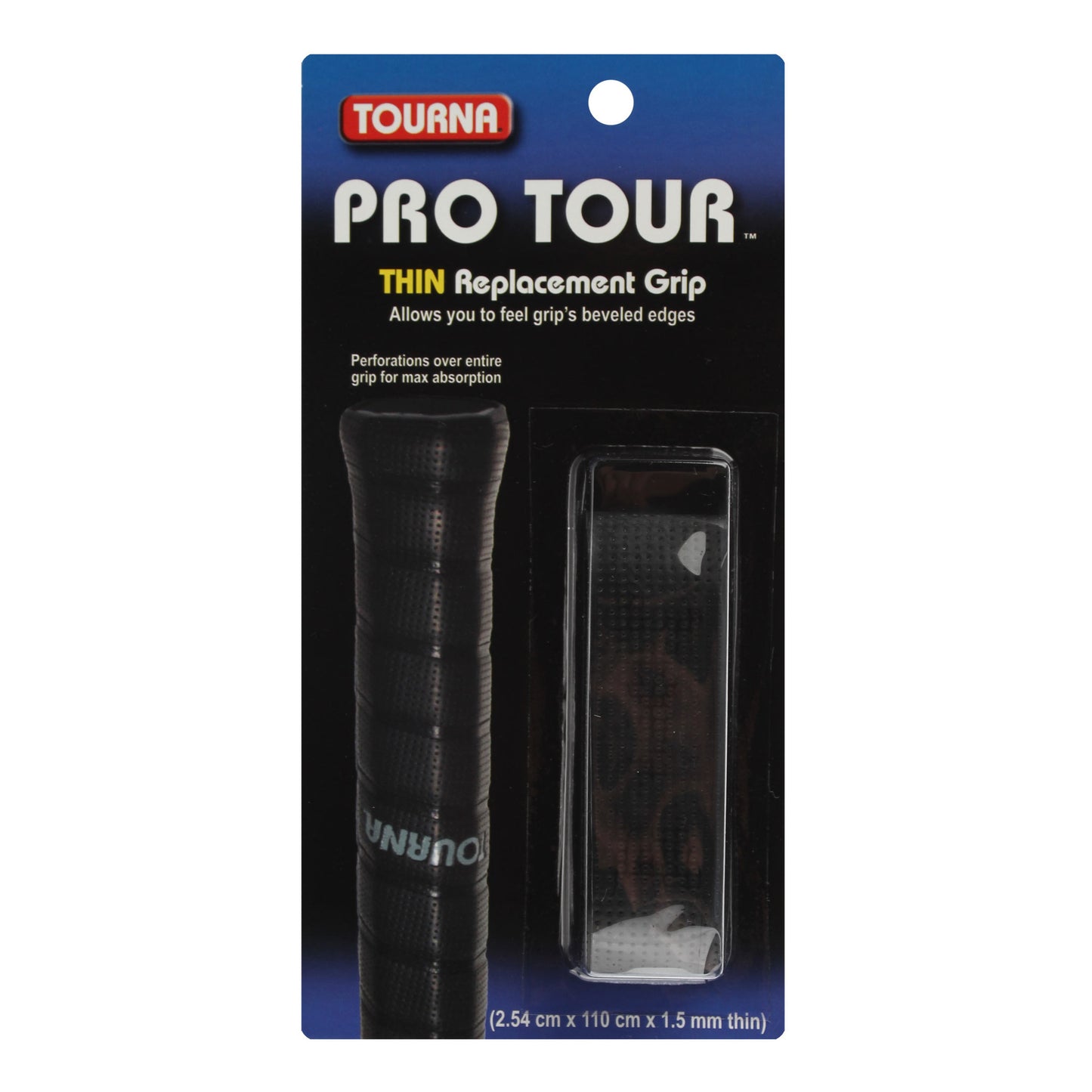 Tourna Pro Tour Grip Pack 1 Unité-Noir Tourna Pro Tour Grip Pack 1 Unité-Noir