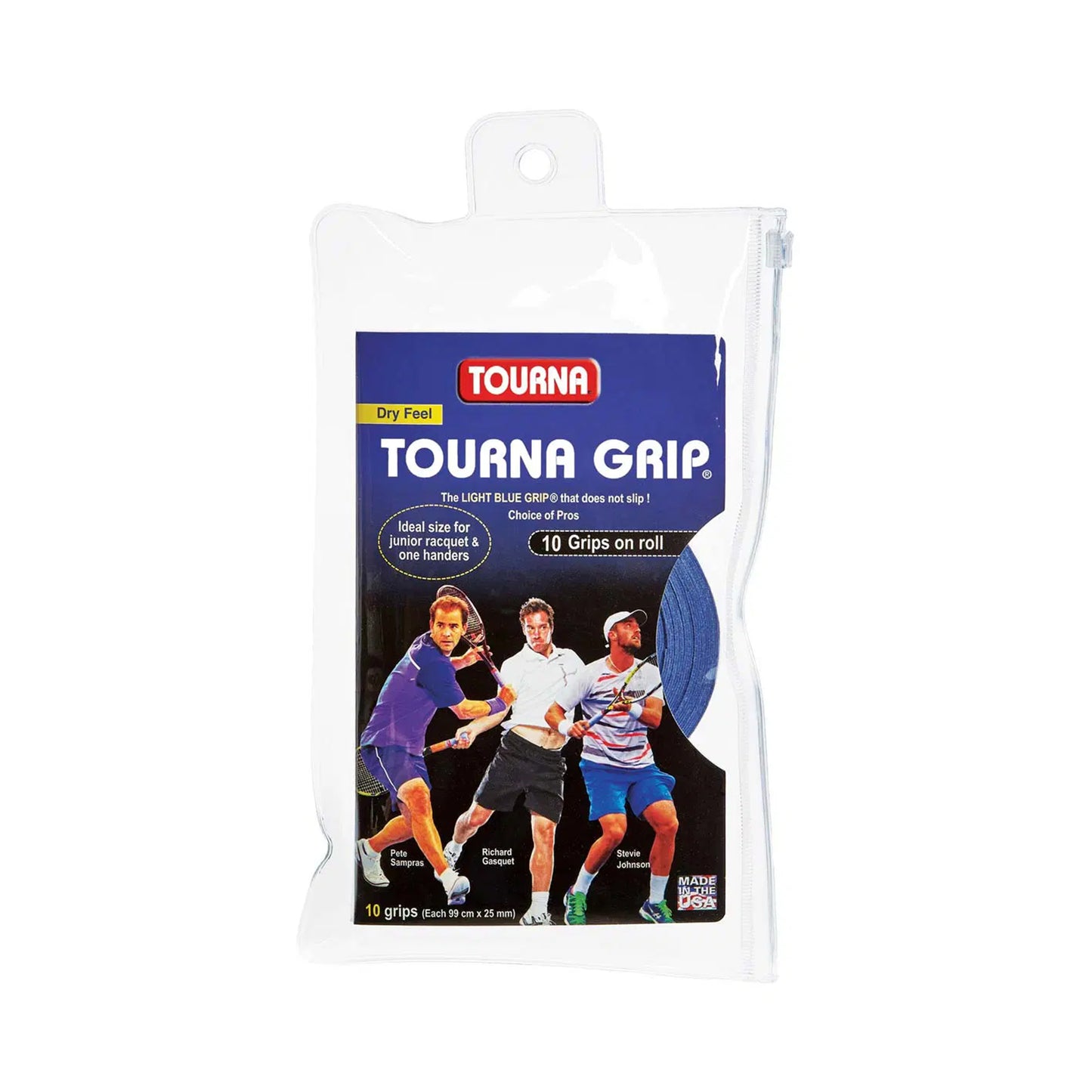 Tourna Grip Standard Pack De 10-Bleu Tourna Grip Standard Pack De 10-Bleu