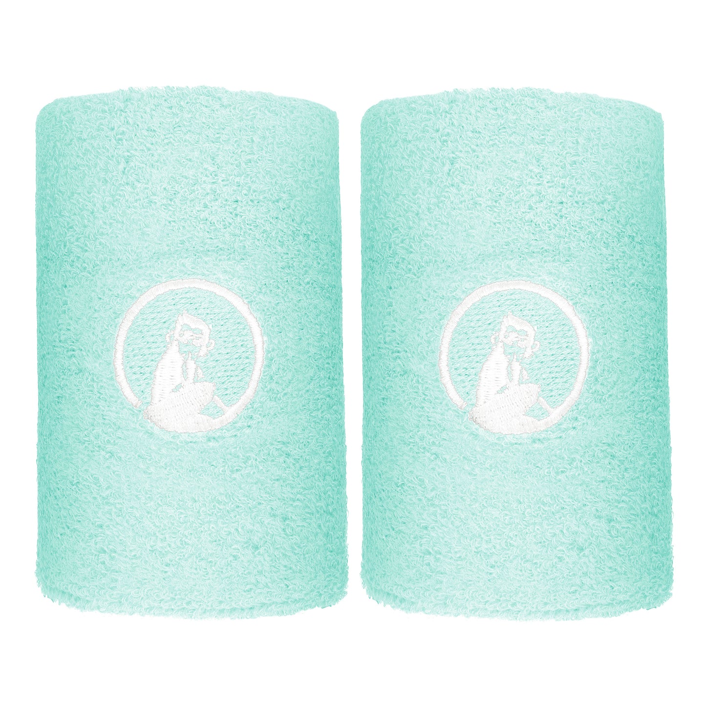 Quiet Please Poignet Pack de 2 unités long - turquoise, blanc Quiet Please Poignet Pack de 2 unités long - turquoise, blanc