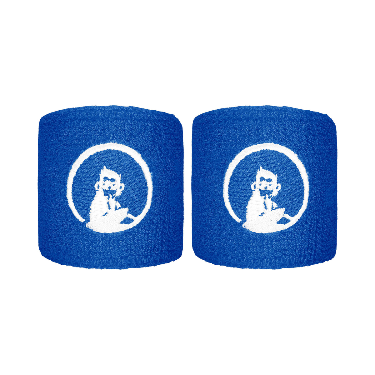 Quiet Please Poignet Pack de 2 unités court - bleu, blanc Quiet Please Poignet Pack de 2 unités court - bleu, blanc