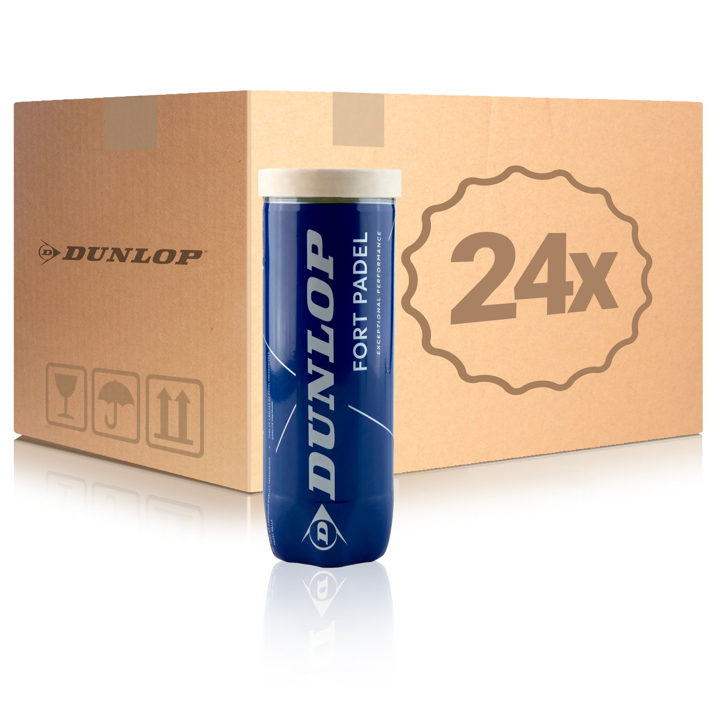 Dunlop 24 Tubes de 3 Fort Padel Dunlop 24 Tubes de 3 Fort Padel