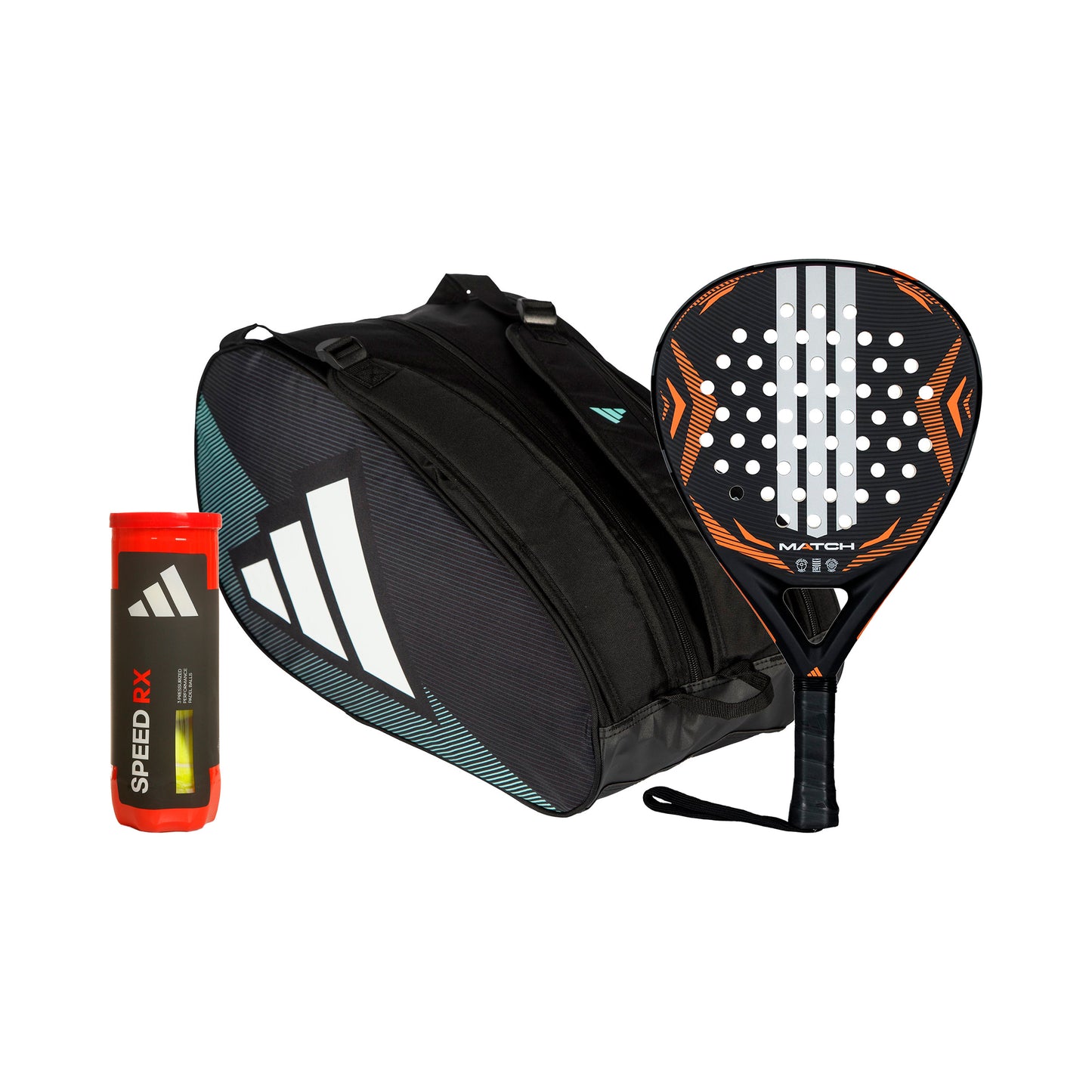 adidas Match 2026 + sac de tennis, + tube de balles adidas Match 2026 + sac de tennis, + tube de balles