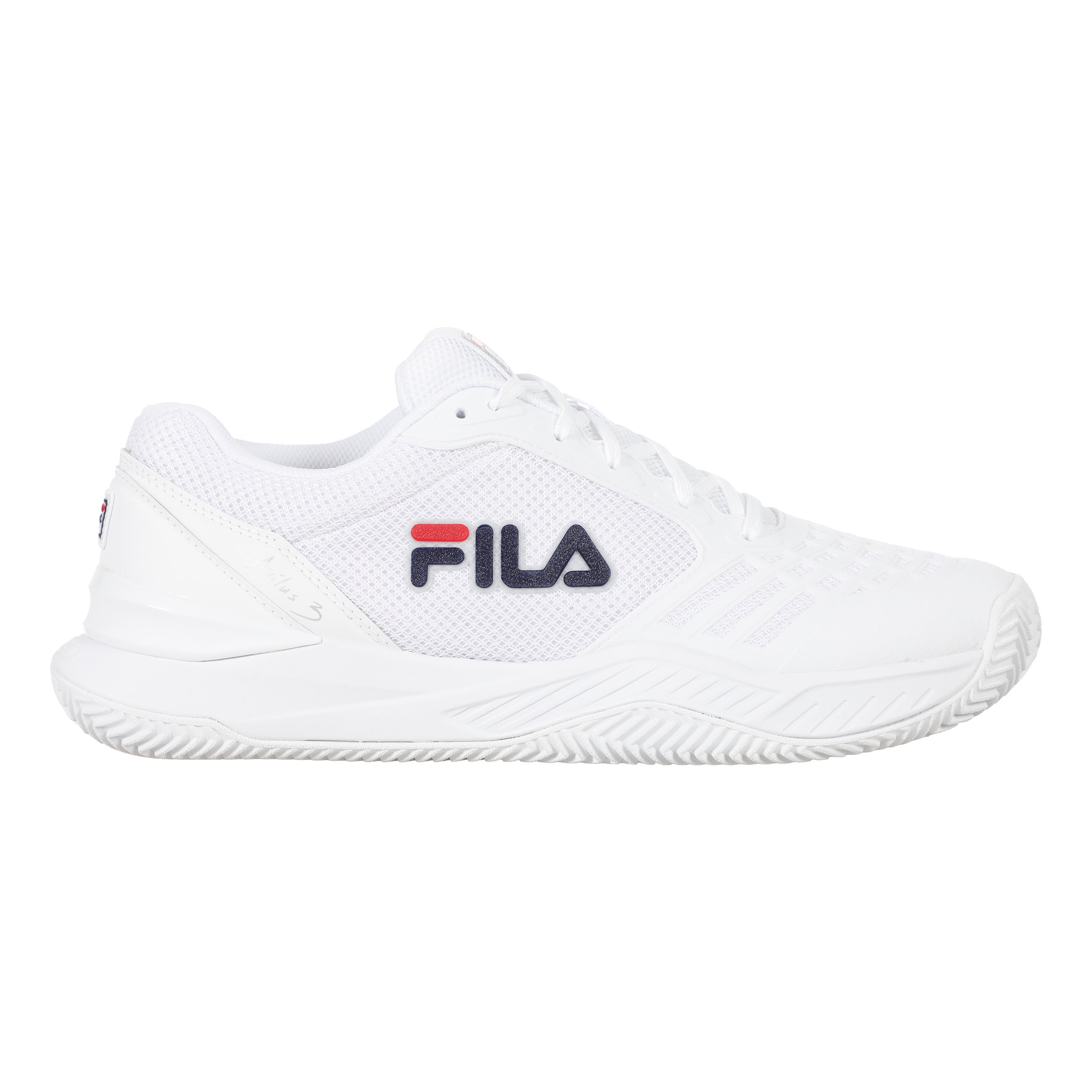 Fila Axilus 3 Chaussure Terre Battue Femmes-Blanc,Bleu Foncé