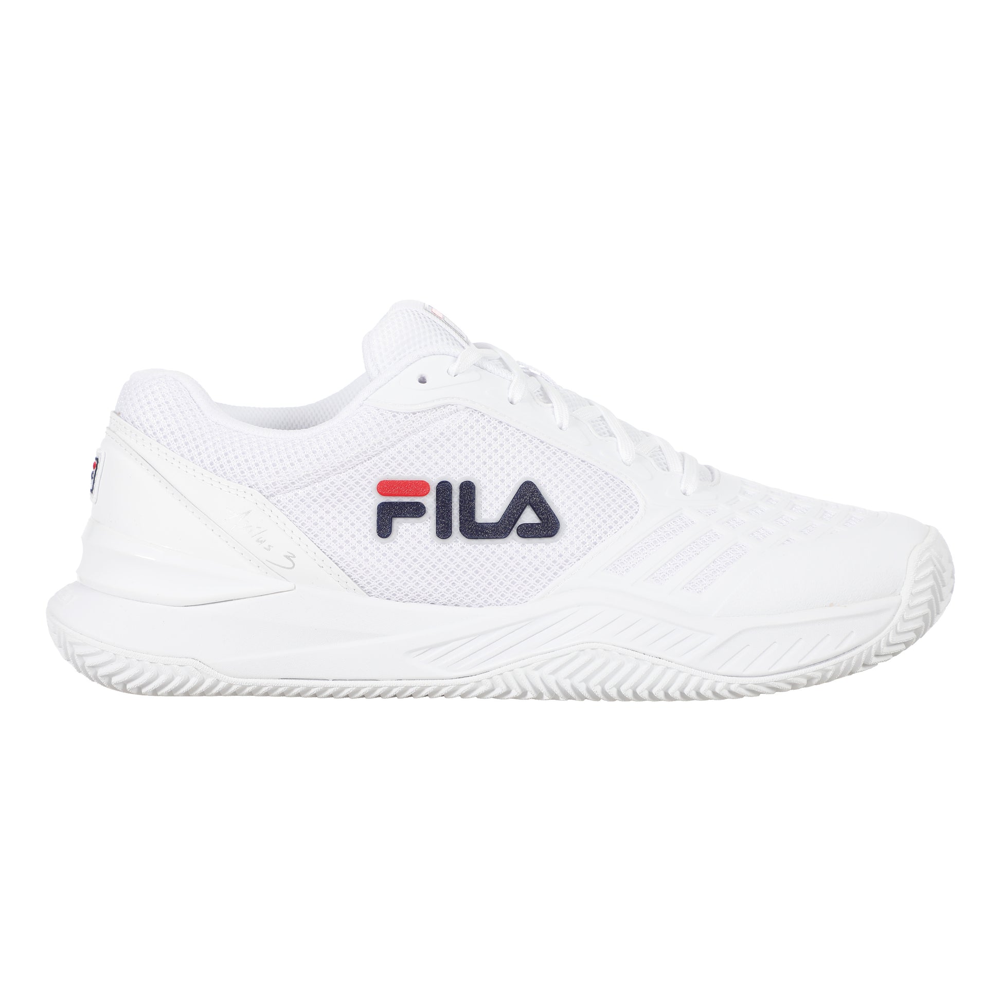 Fila Axilus 3 Chaussure Terre Battue Femmes-Blanc,Bleu Foncé
