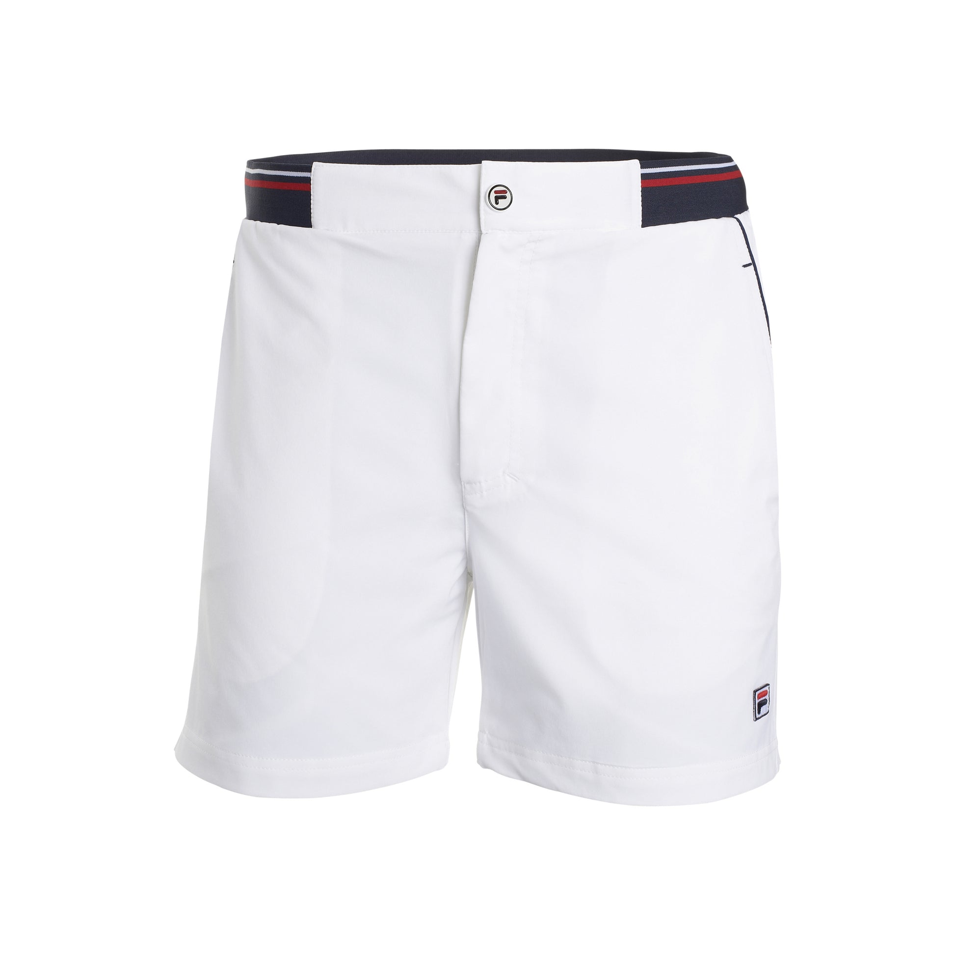 Fila Core Stephan Shorts Hommes-Blanc,Bleu Foncé