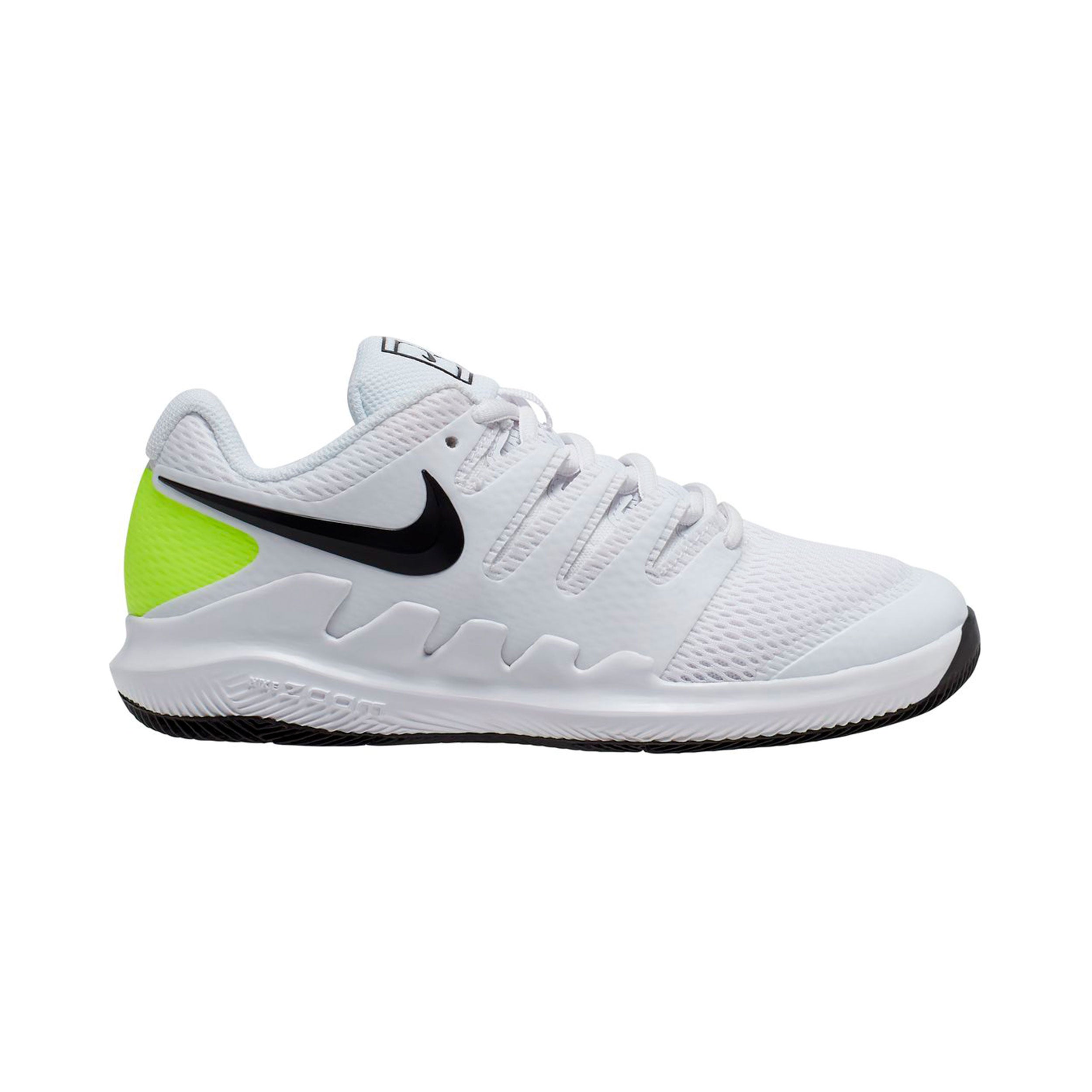 Nike Vapor X Chaussures toutes surfaces Enfants-blanc, vert fluo