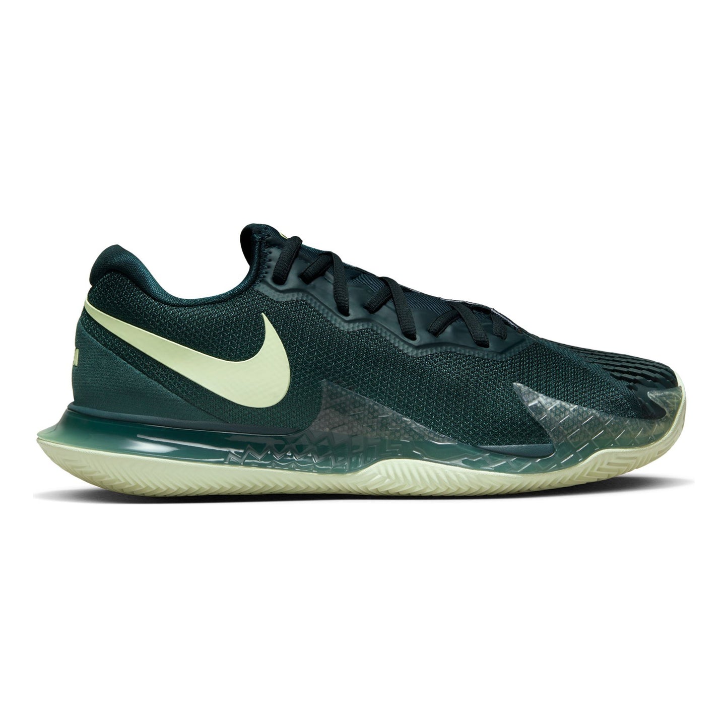 Nike Court Air Zoom Vapor Cage 4 Rafa Chaussure terre battue Hommes - vert foncé, jaune lemon