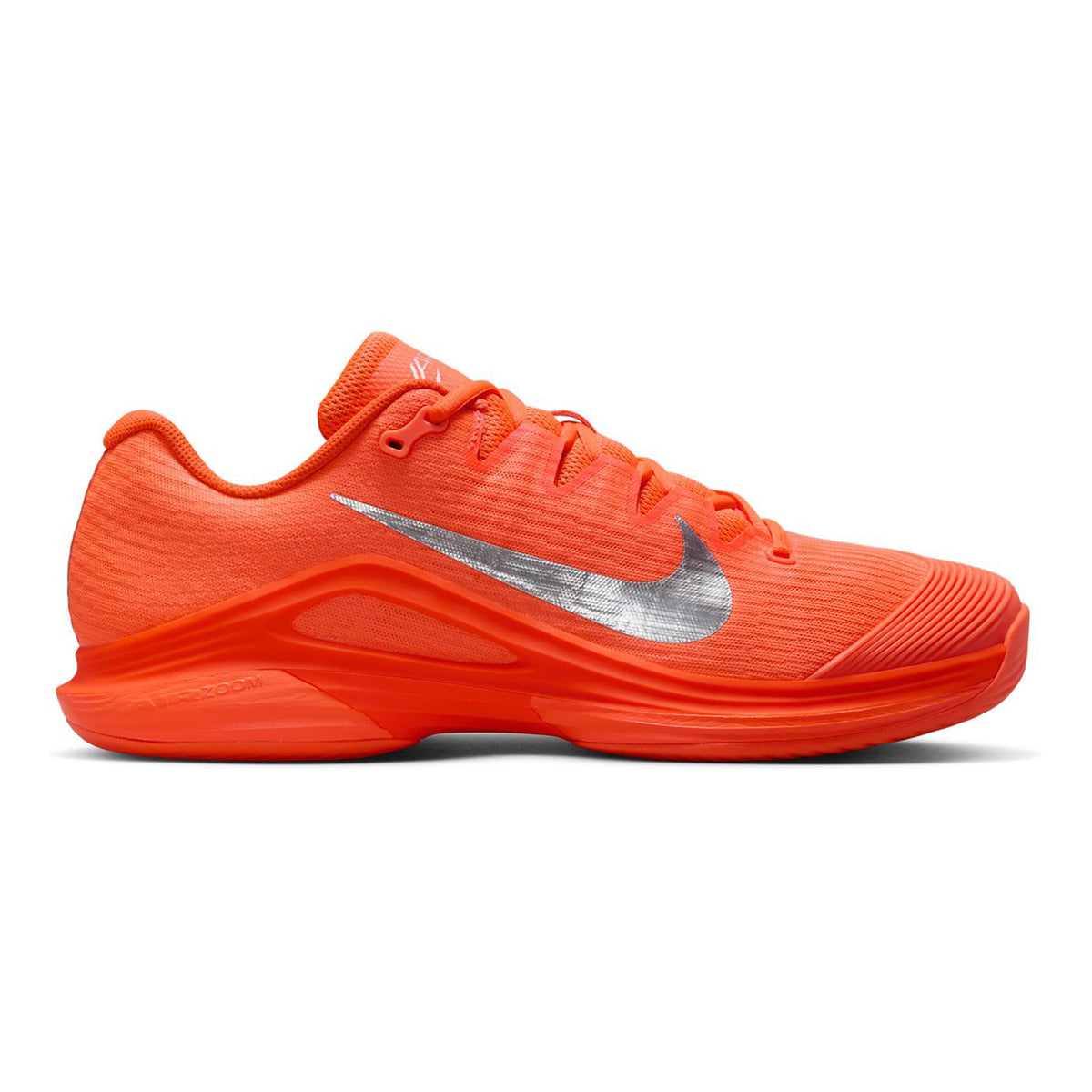Nike Vapor 12 PRM USO Chaussures Toutes Surfaces Hommes-Orange Fluo,Argent