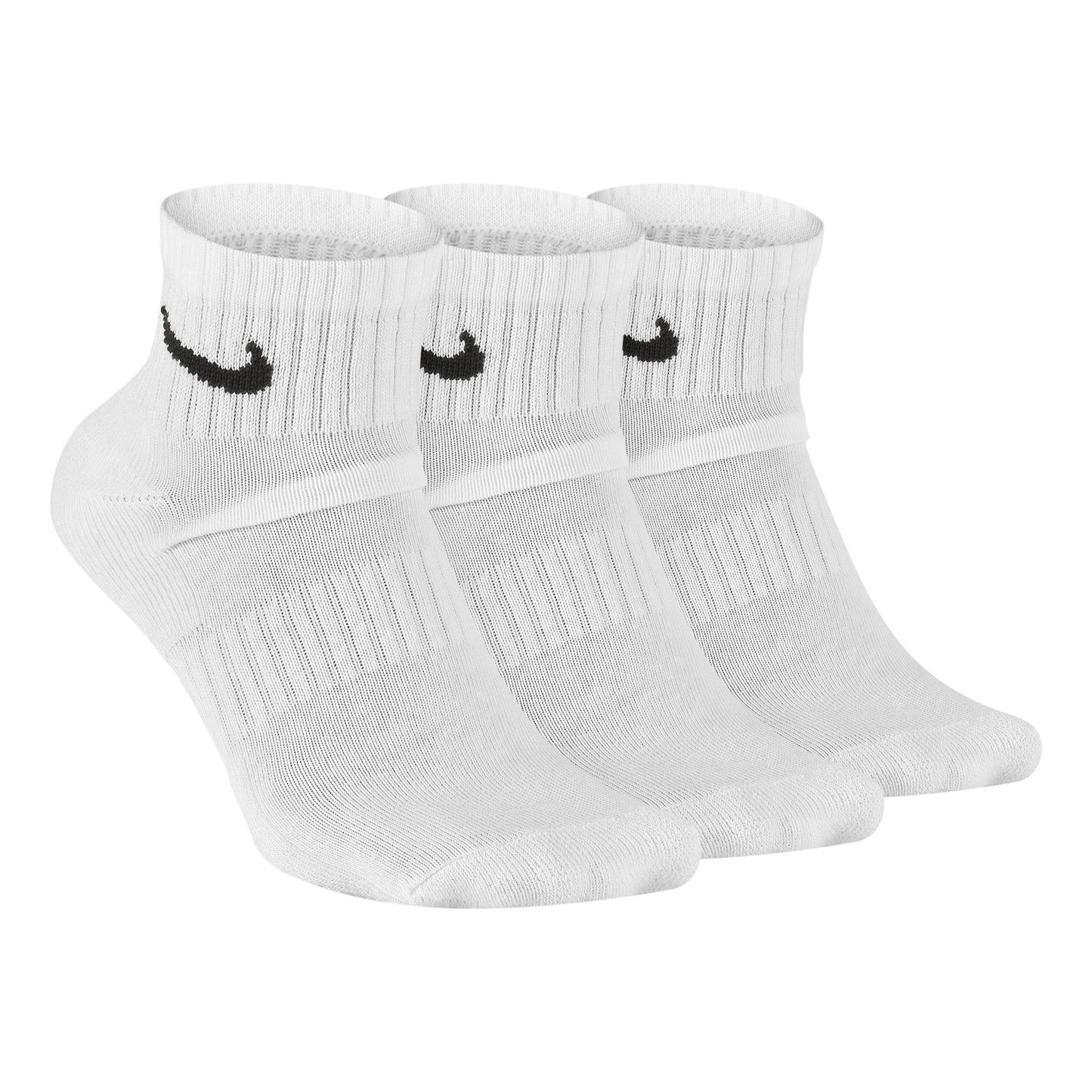 Nike Everyday Cushioned Ankle Chaussettes de tennis Pack de 3 Unisex - blanc, noir
