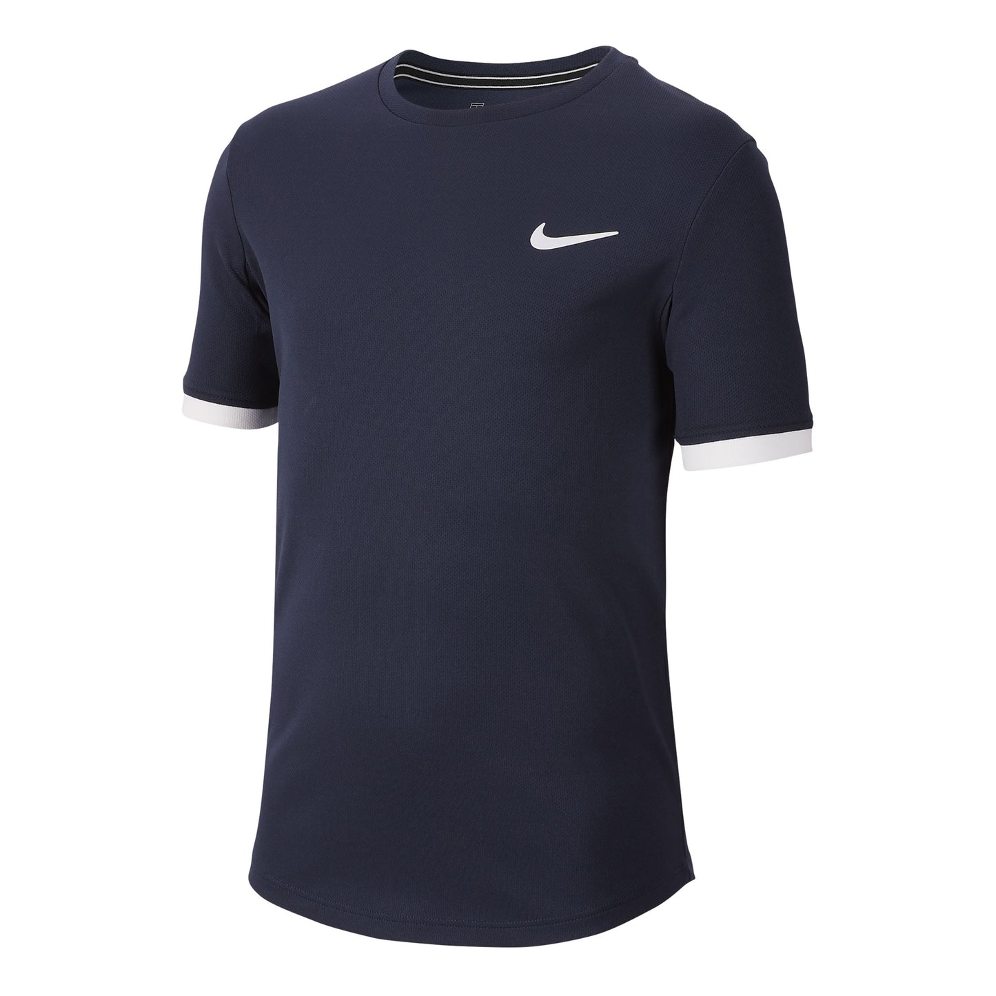 Nike Court Dry T-shirt Garçons - bleu foncé, blanc