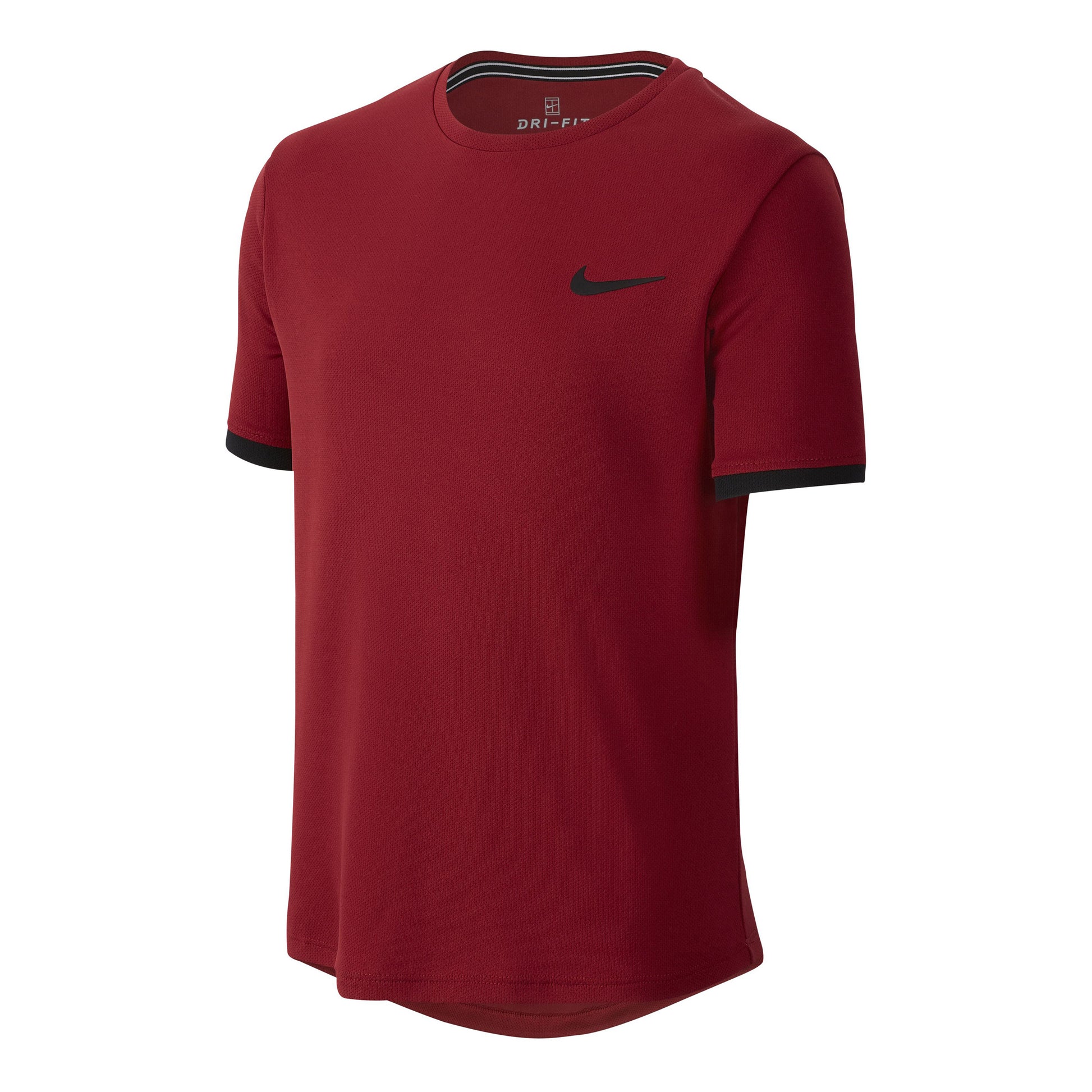 Nike Court Dry T-shirt Garçons - rouge, noir