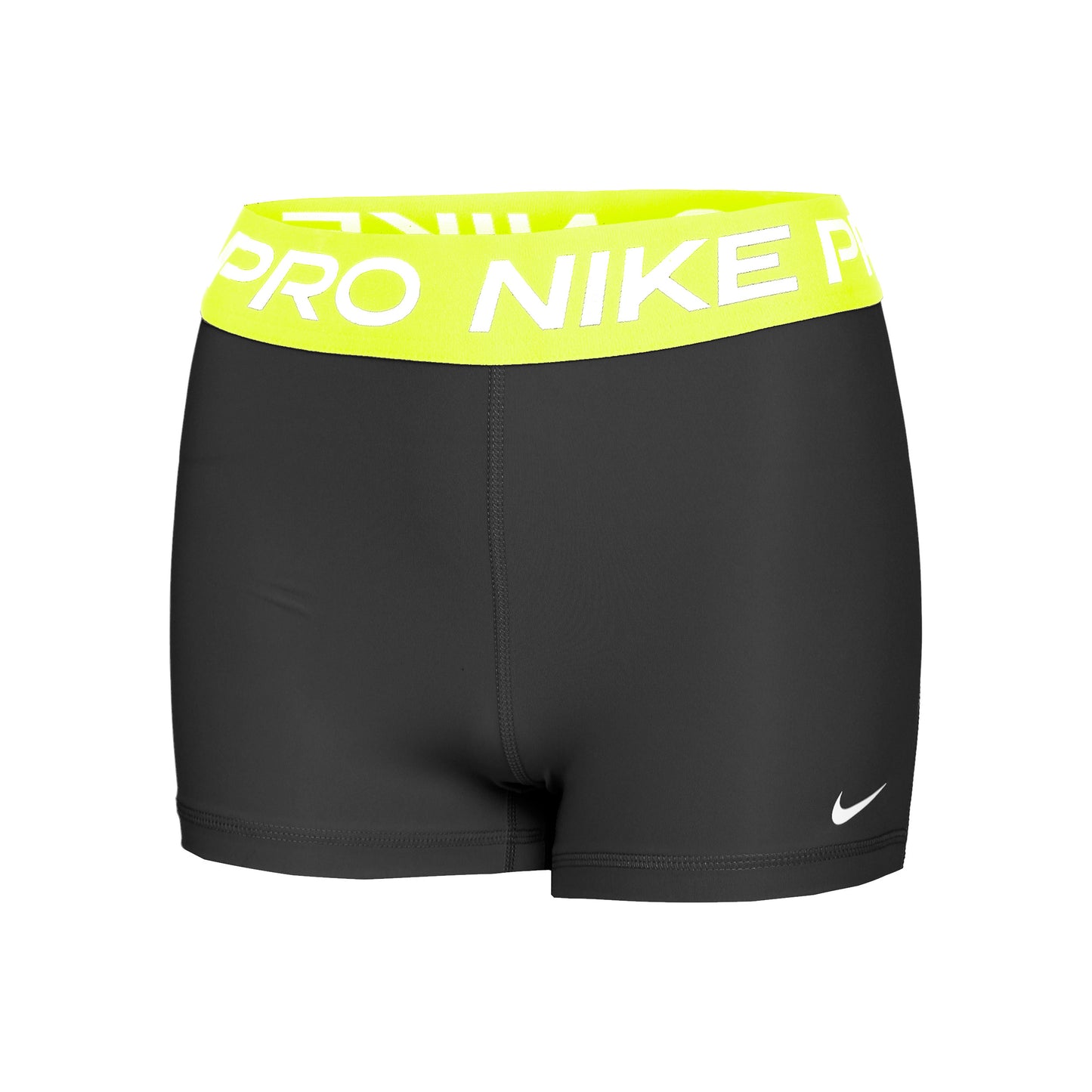 Nike Performance Pro 365 3in Short avec poche-balles Femmes - noir, jaunes fluo