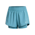 Dri-Fit One Mid Rise 2in1 3in Shorts Femmes - bleu petrol,