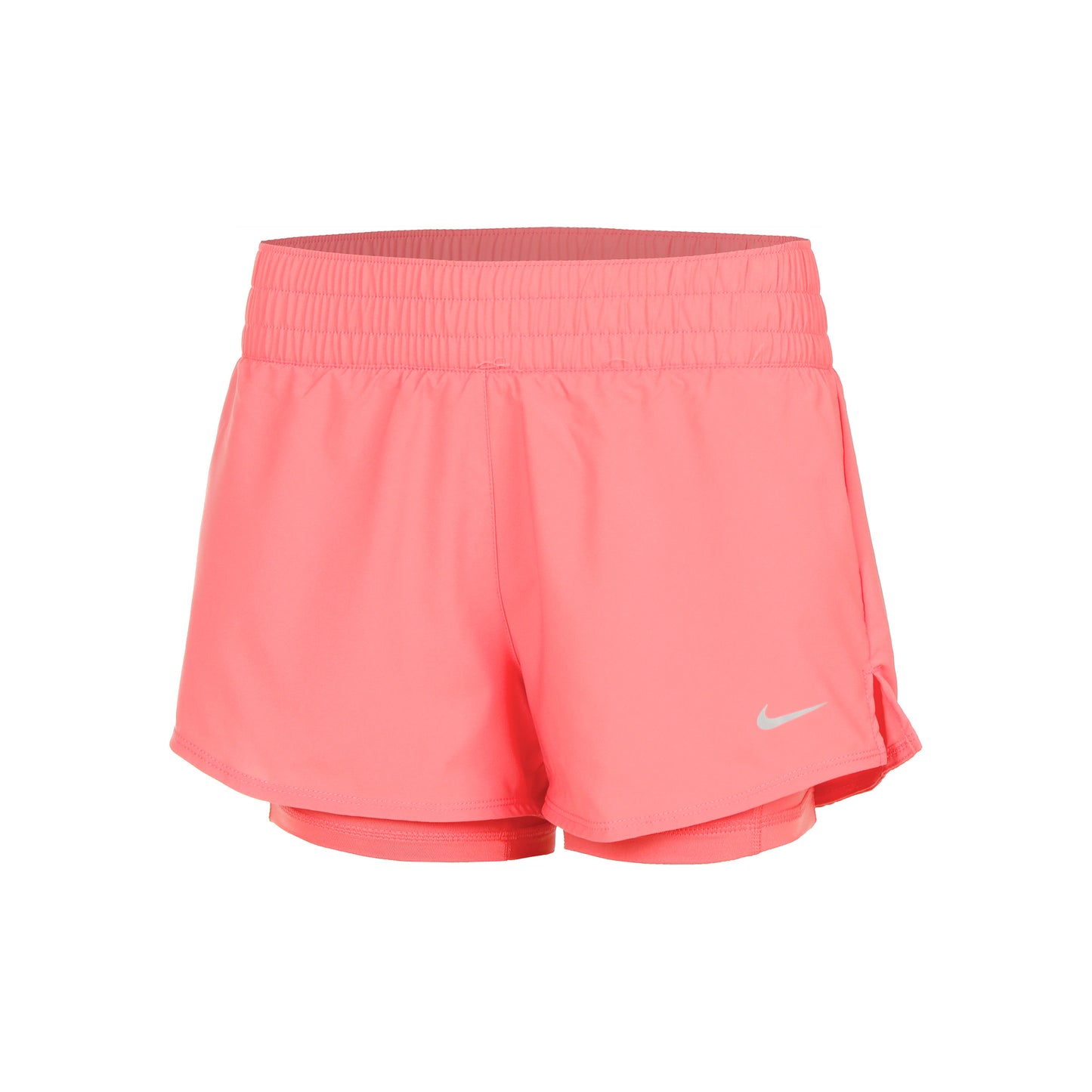 Nike Dri-Fit One Mid Rise 2in1 3in Shorts Femmes - corail,