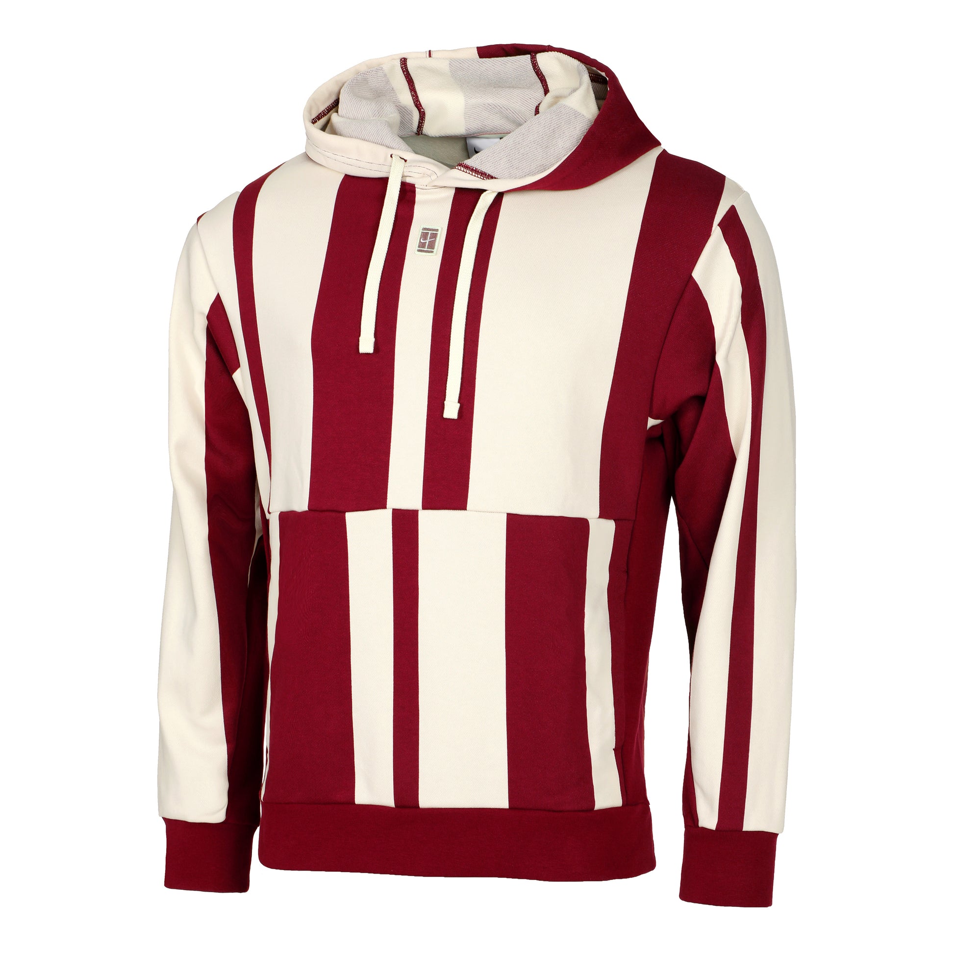 Nike Court Dri-Fit Heritage Fleece Sweat à capuche Hommes - rouge, crème
