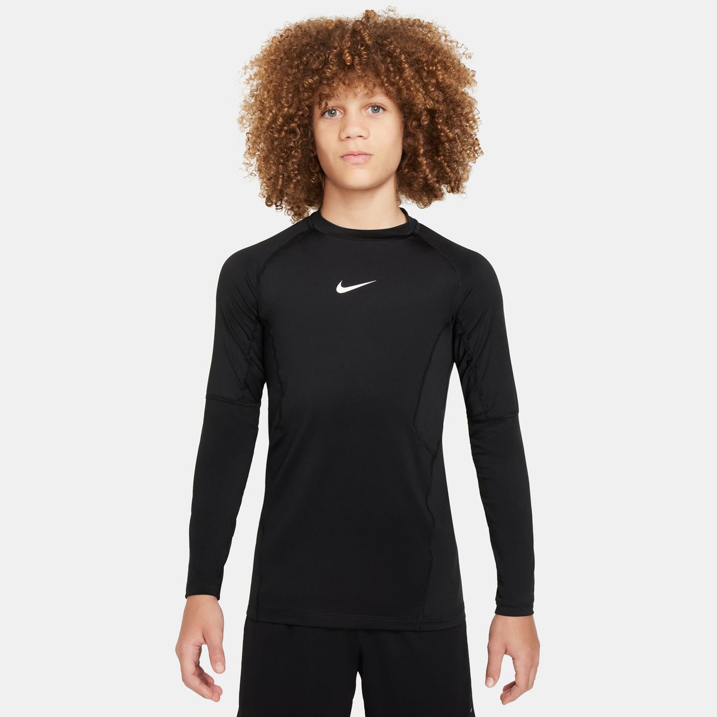 Nike Dri-Fit Pro Haut Manches Longues Garçons-Noir