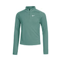 Dri-Fit Half-Zip Haut manches longues Filles - vert foncé,