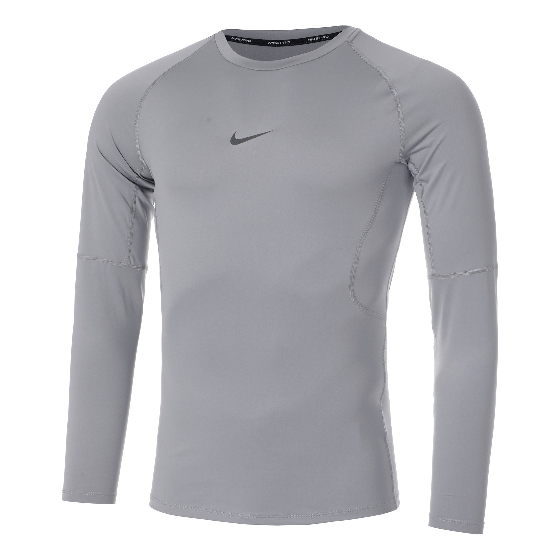 Nike Pro Haut Manches Longues Hommes-Gris Clair