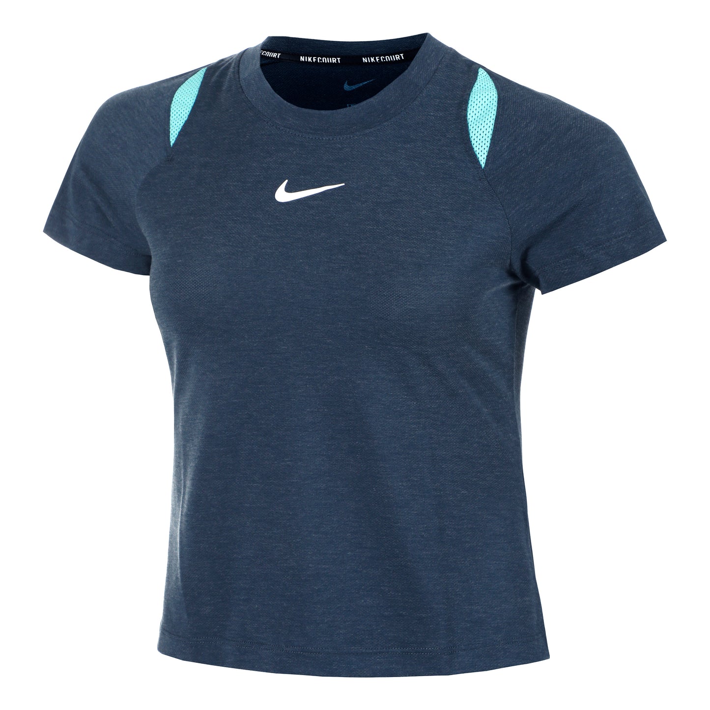 Nike Court Dri-Fit Advantage T-shirt Femmes - bleu foncé, turquoise