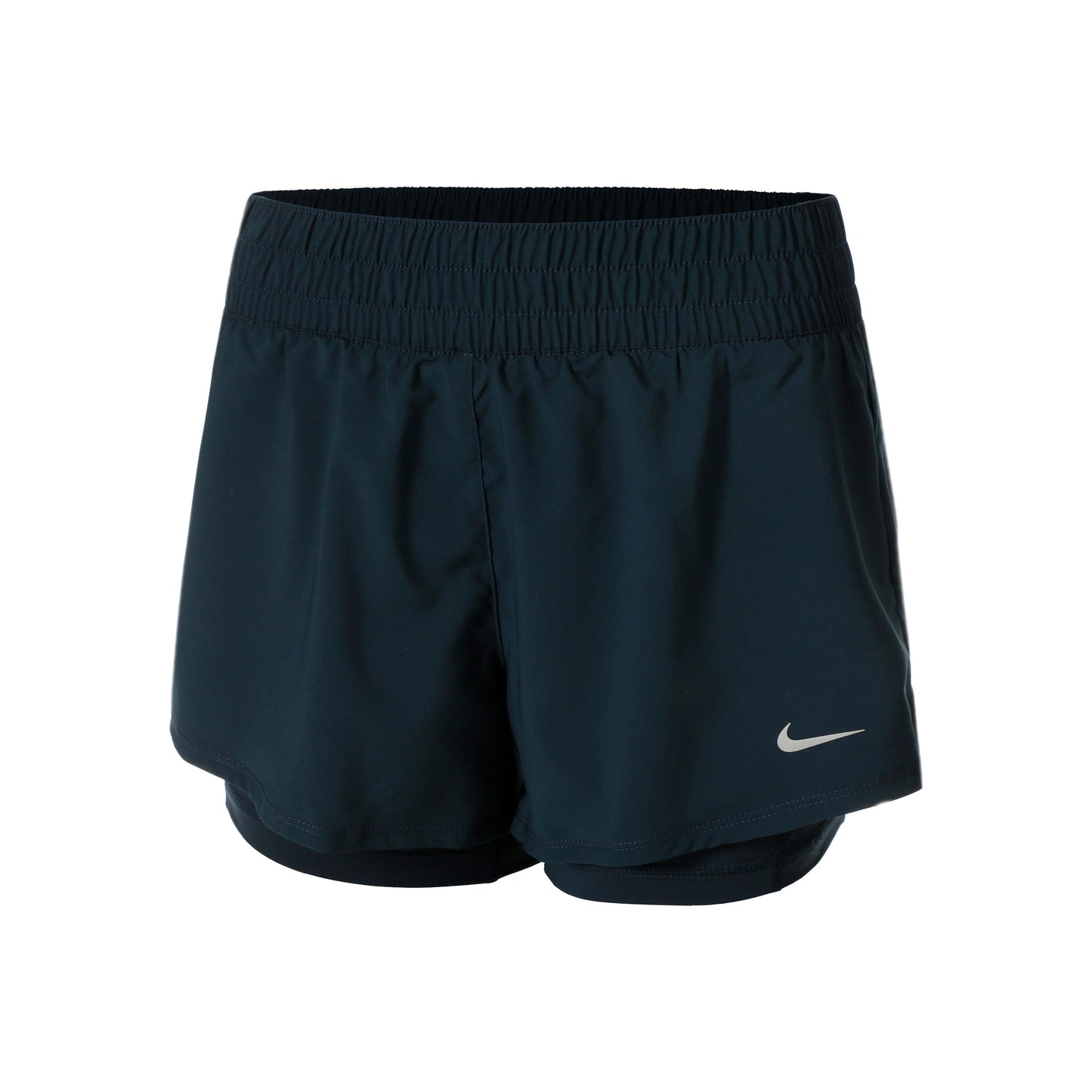 Nike Dri-Fit One Mid Rise 2in1 3in Shorts Femmes - bleu foncé, bleu petrol