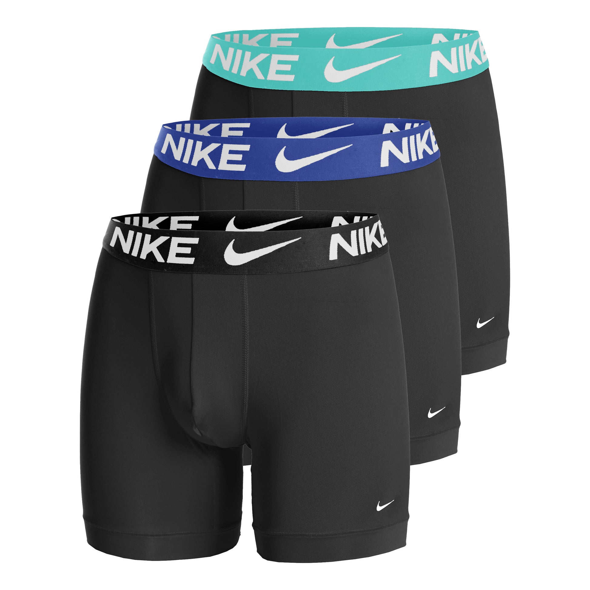 Nike Essential Micro Caleçon Pack de 3 Hommes - gris foncé, turquoise