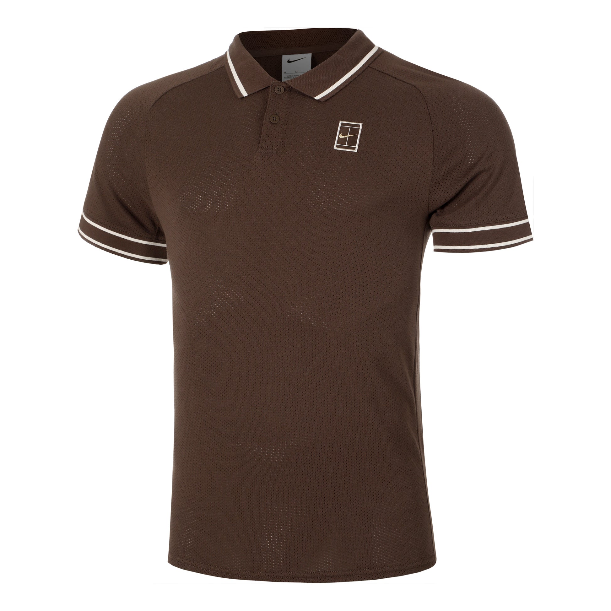 Nike Court Heritage Polo Hommes-Marron