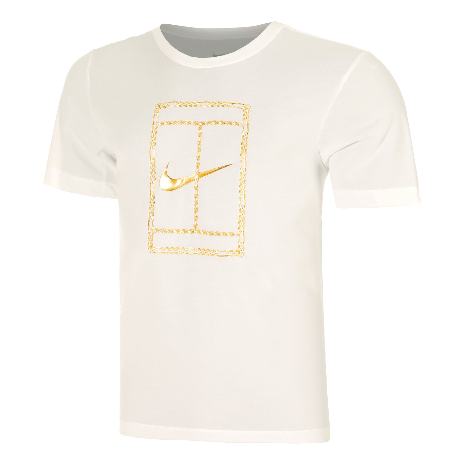 Nike Court Dri-Fit Heritage T-shirt Hommes - crème,