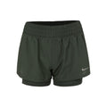 Dri-Fit One Mid Rise 2in1 3in Shorts Femmes - vert, argent