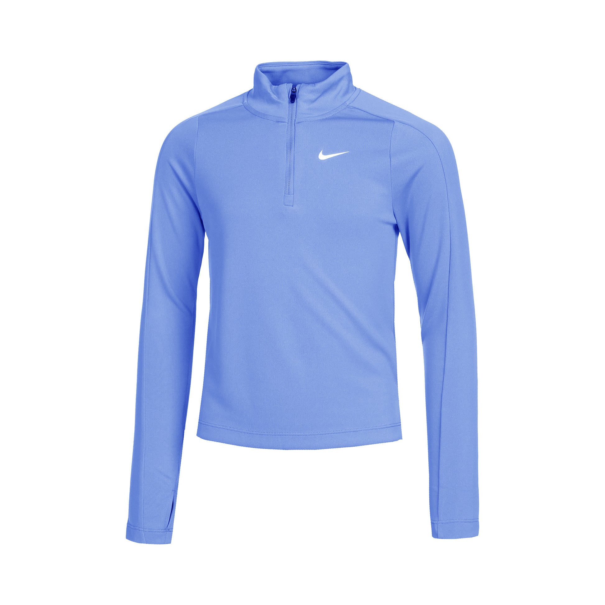 Nike Dri-Fit Haut Manches Longues Filles-Bleu Clair,Blanc