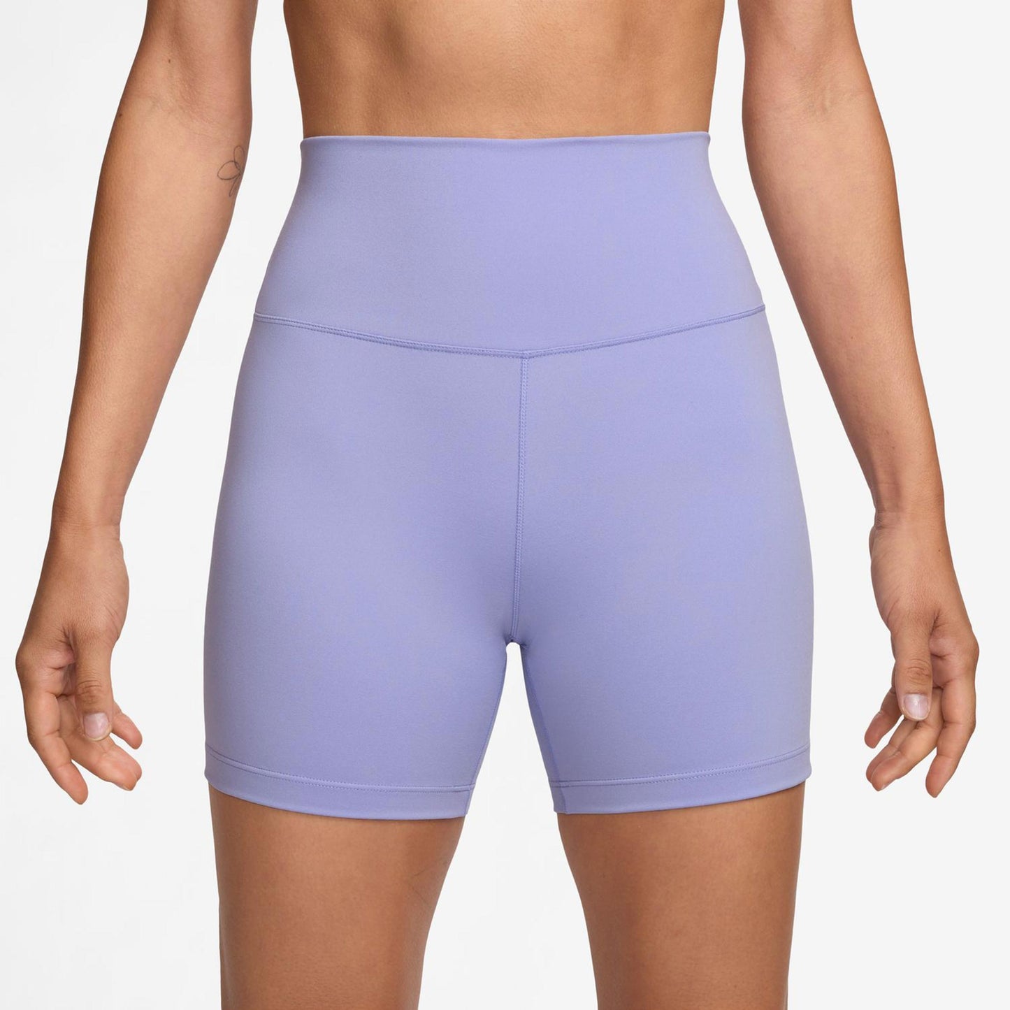Nike Dri-Fit One High-Waisted 5in Biker Shorts - lilas, noir