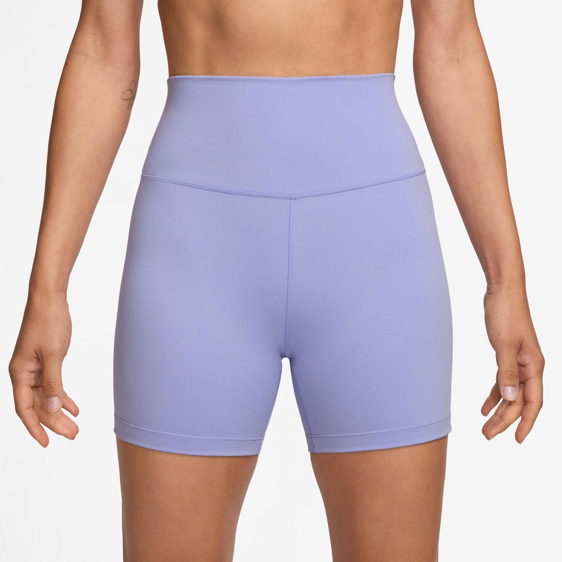 Nike Dri-Fit One High-Waisted 5in Biker Shorts - lilas, noir