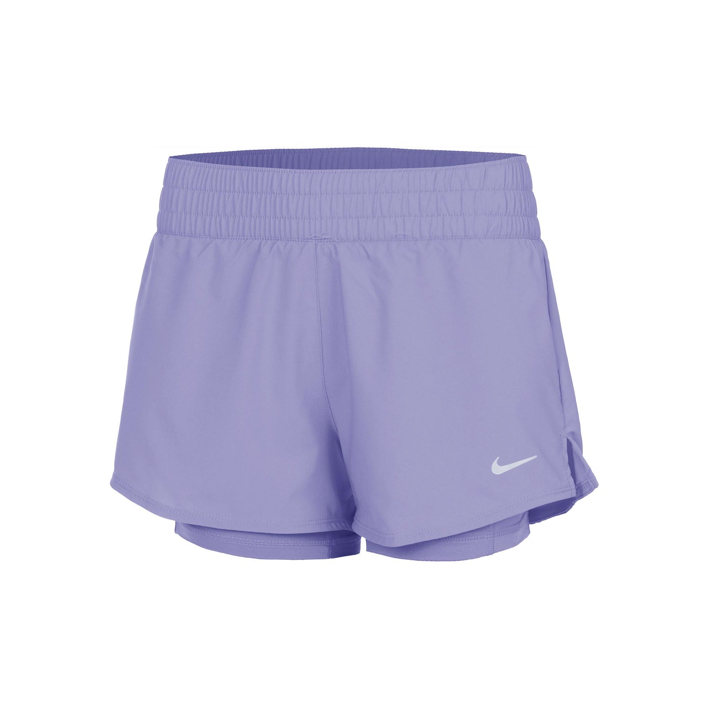 Nike Dri-Fit One Mid Rise 2in1 3in Shorts Femmes - violet,