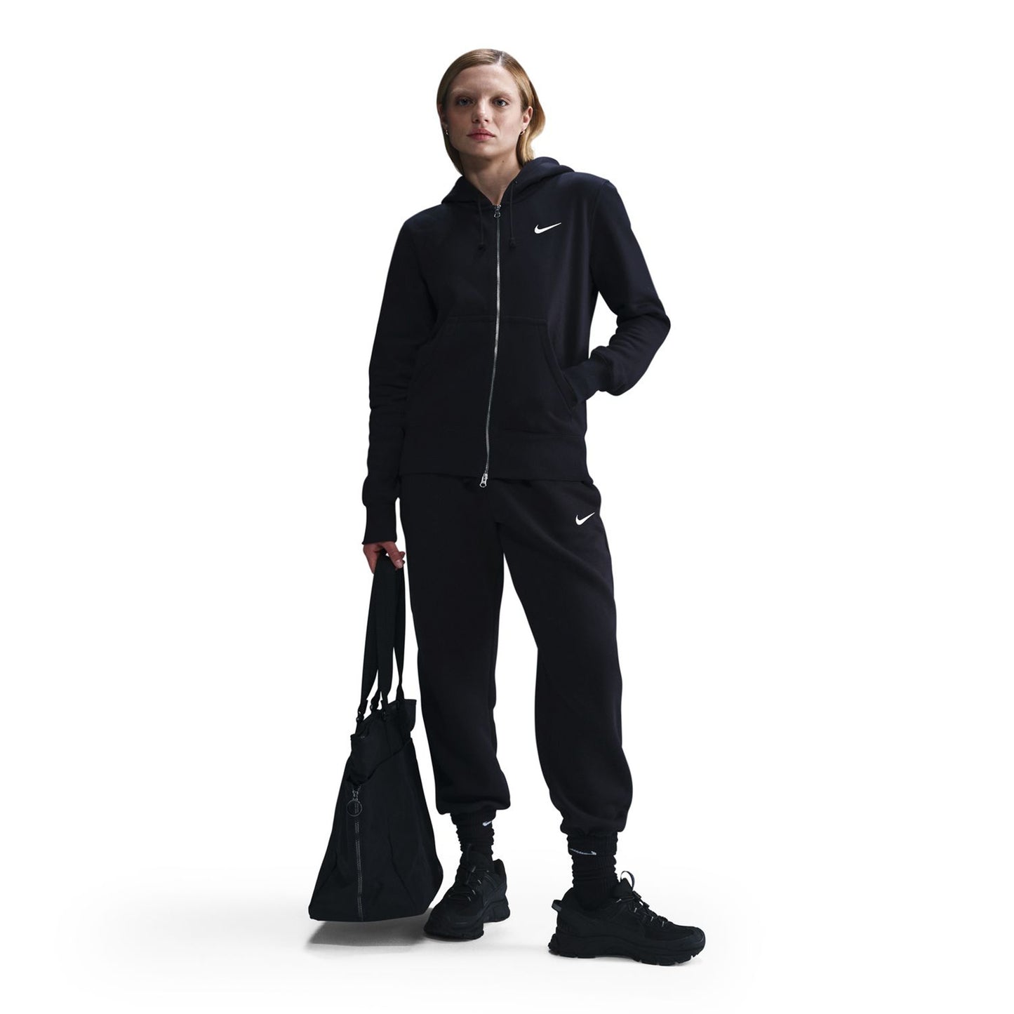 Nike Sportswear Phoenix Fleece Full-Zip Gilet En Coton Femmes-Noir