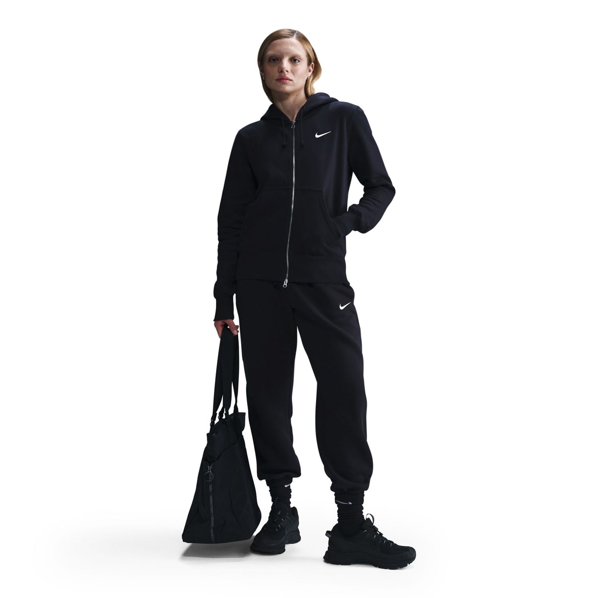 Nike Sportswear Phoenix Fleece Full-Zip Gilet En Coton Femmes-Noir