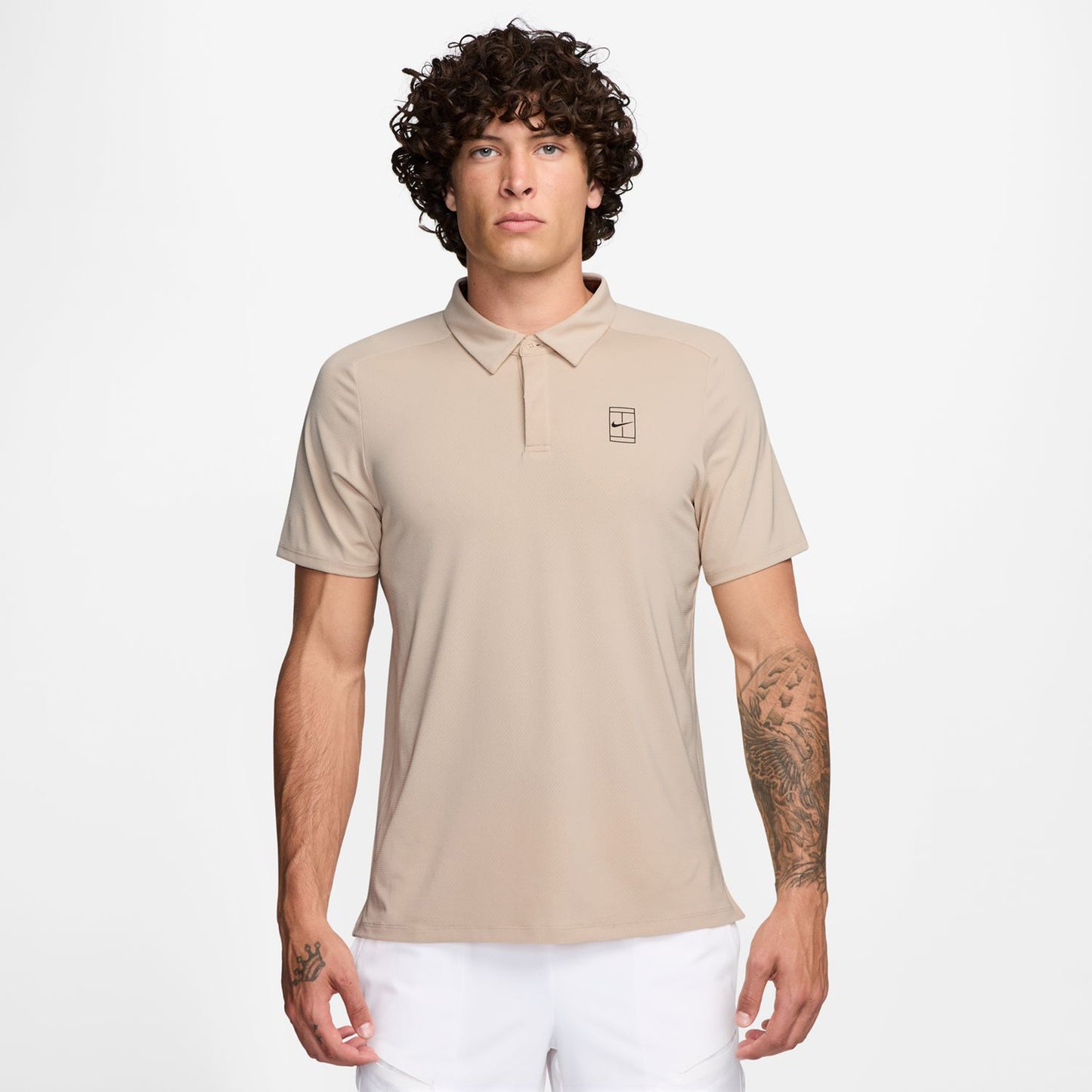 Nike Court Dri-FIT Advantage Polo Hommes-Beige