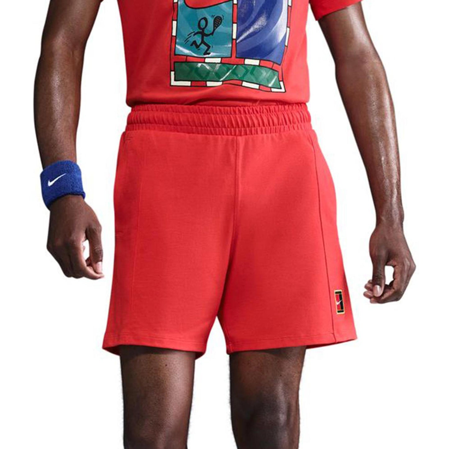 Nike Court Dri-FIT Heritage Shorts Hommes-Rouge