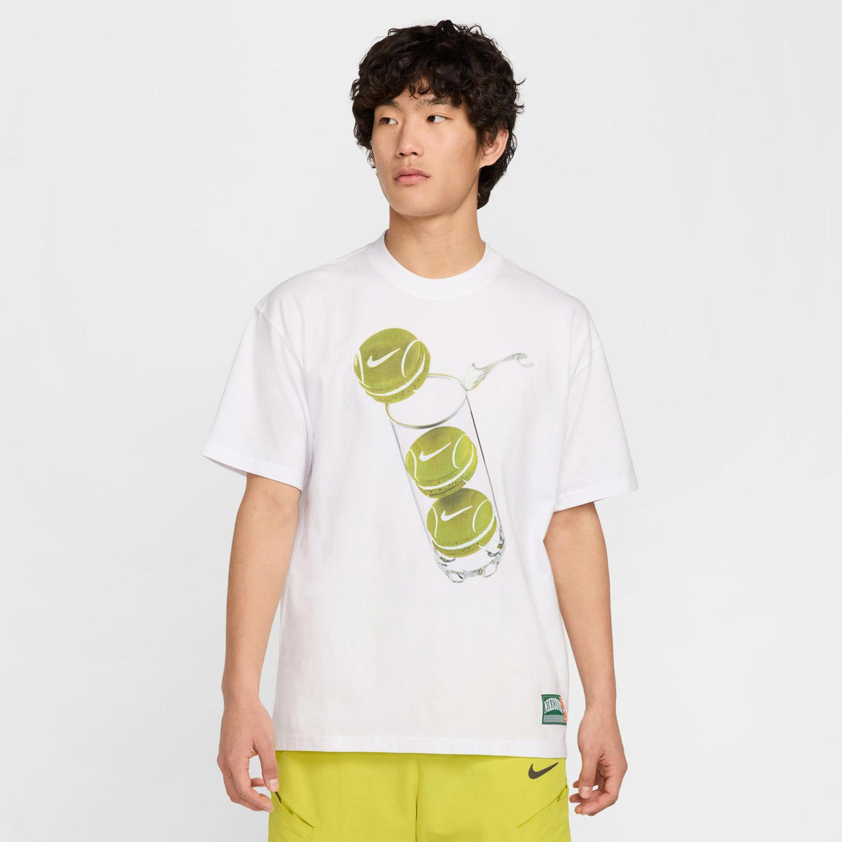 Nike Court M90 French Open T-shirt Hommes-Blanc