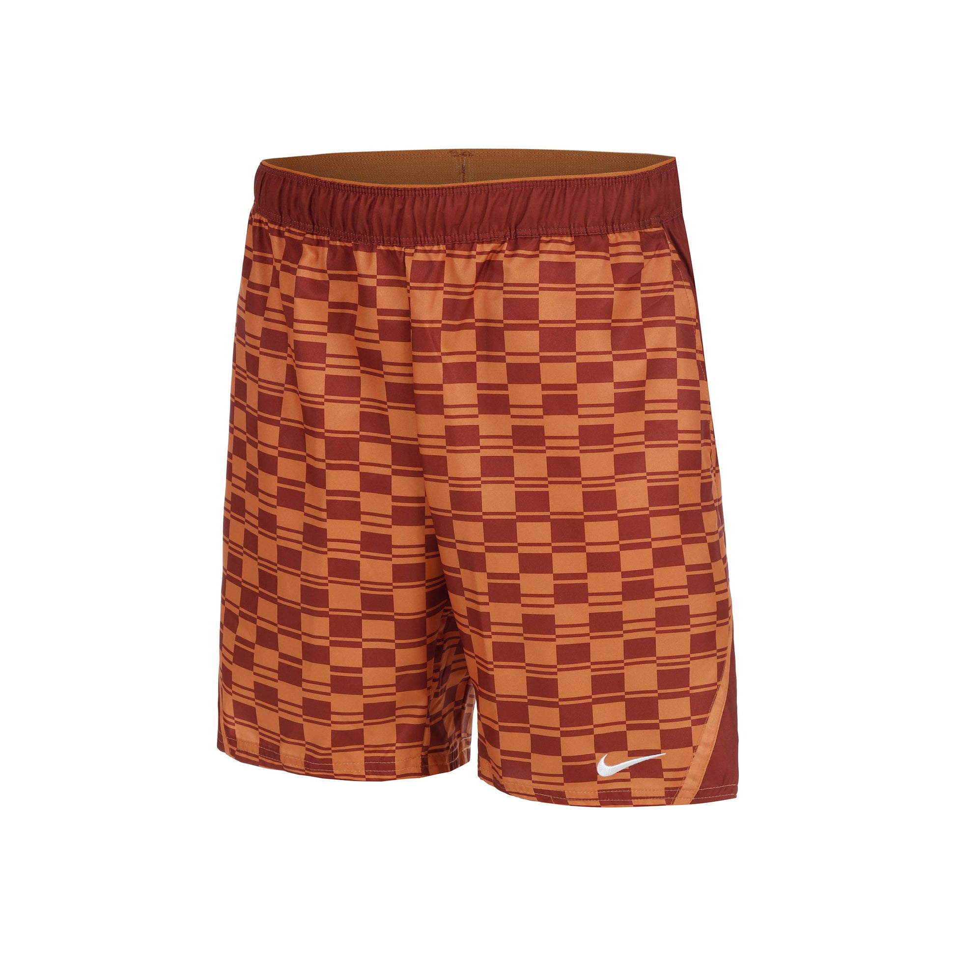 Nike Court Dri-FIT Victory High Rise 9in All Over Print Shorts Hommes-Orange,Marron