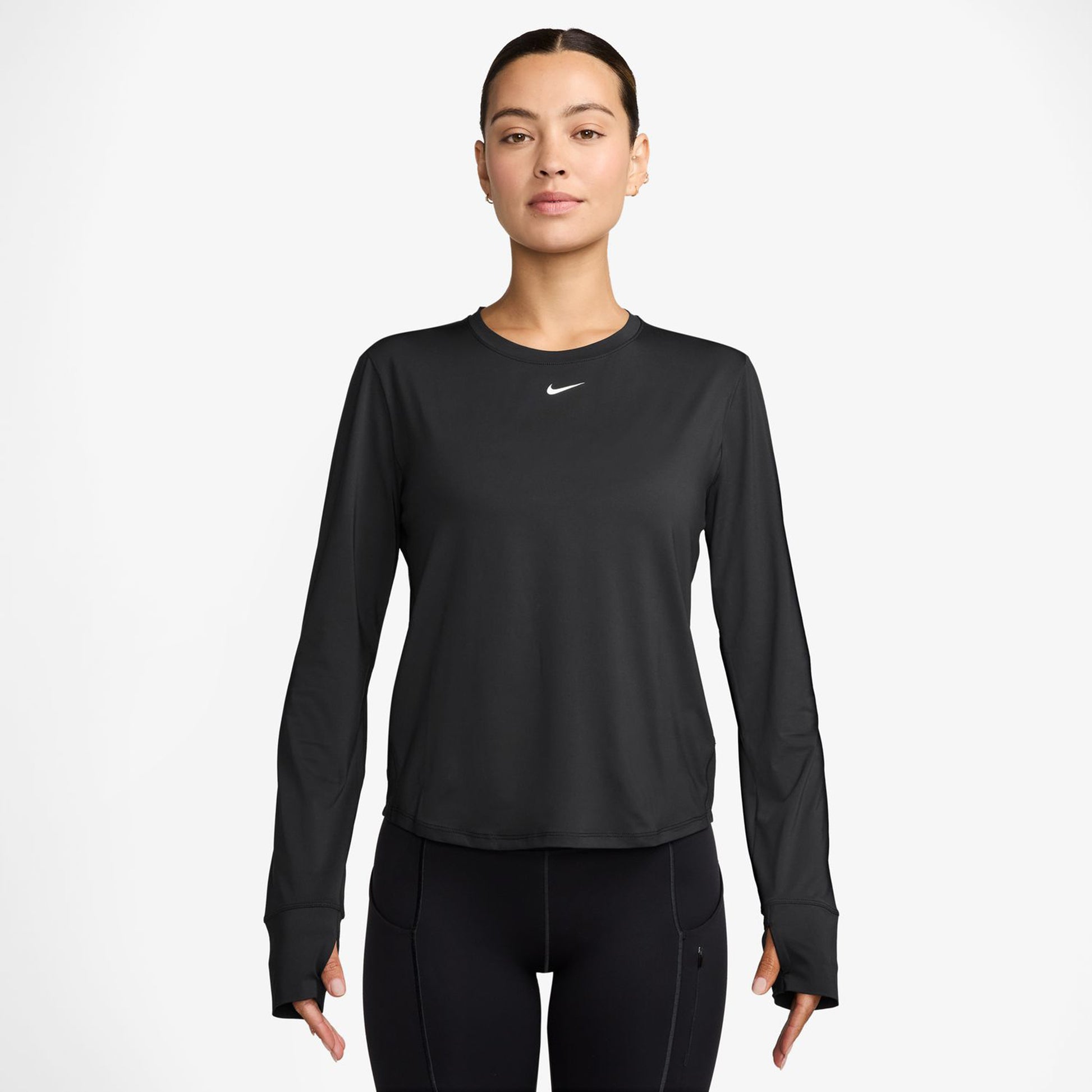 Nike One Classic Dri-FIT Longsleeve Haut Manches Longues Femmes-Noir