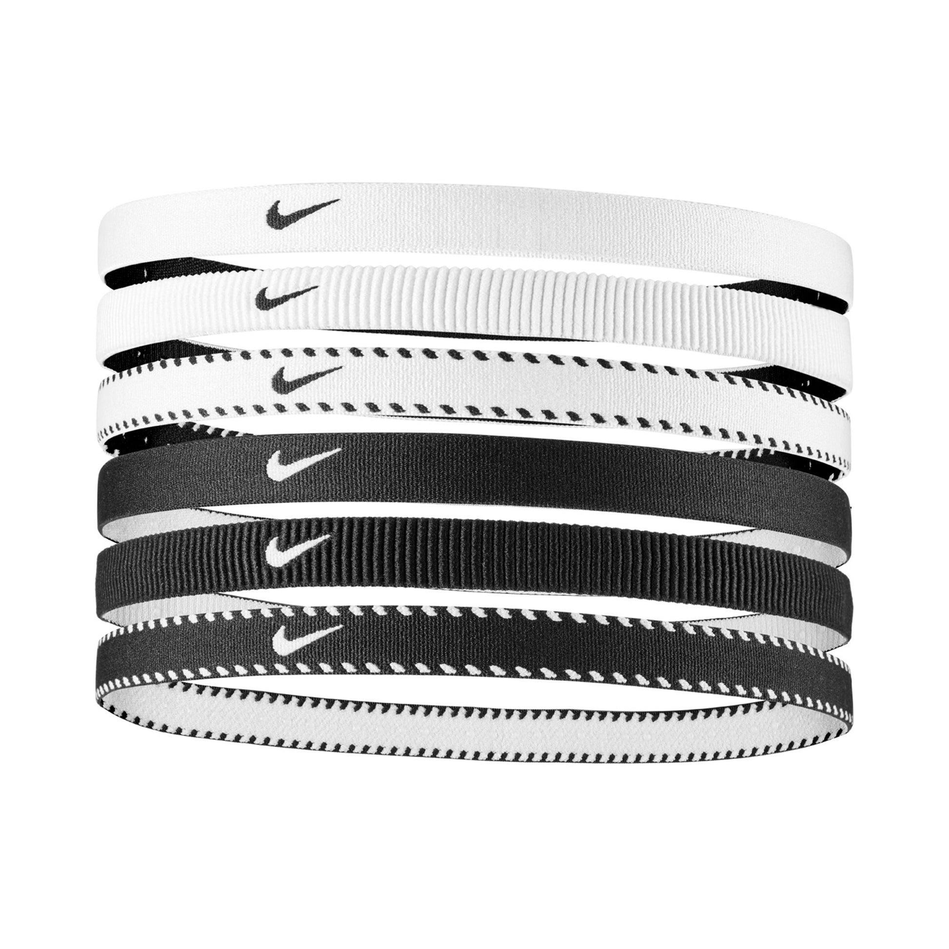 Nike Nike Flex Classic Bandeau Pack De 6-Blanc,Noir