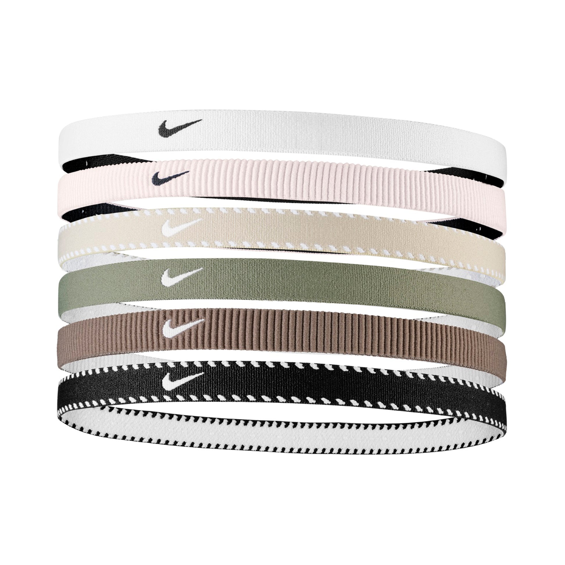 Nike Nike Flex Classic Bandeau Pack De 6-Blanc,Bleu Foncé